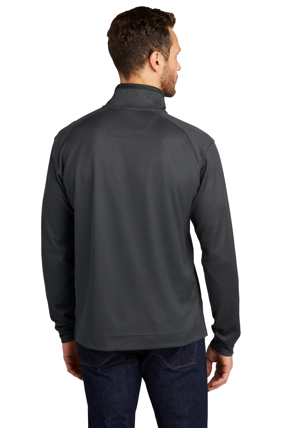 Port Authority® Vertical Texture 1/4-Zip Pullover