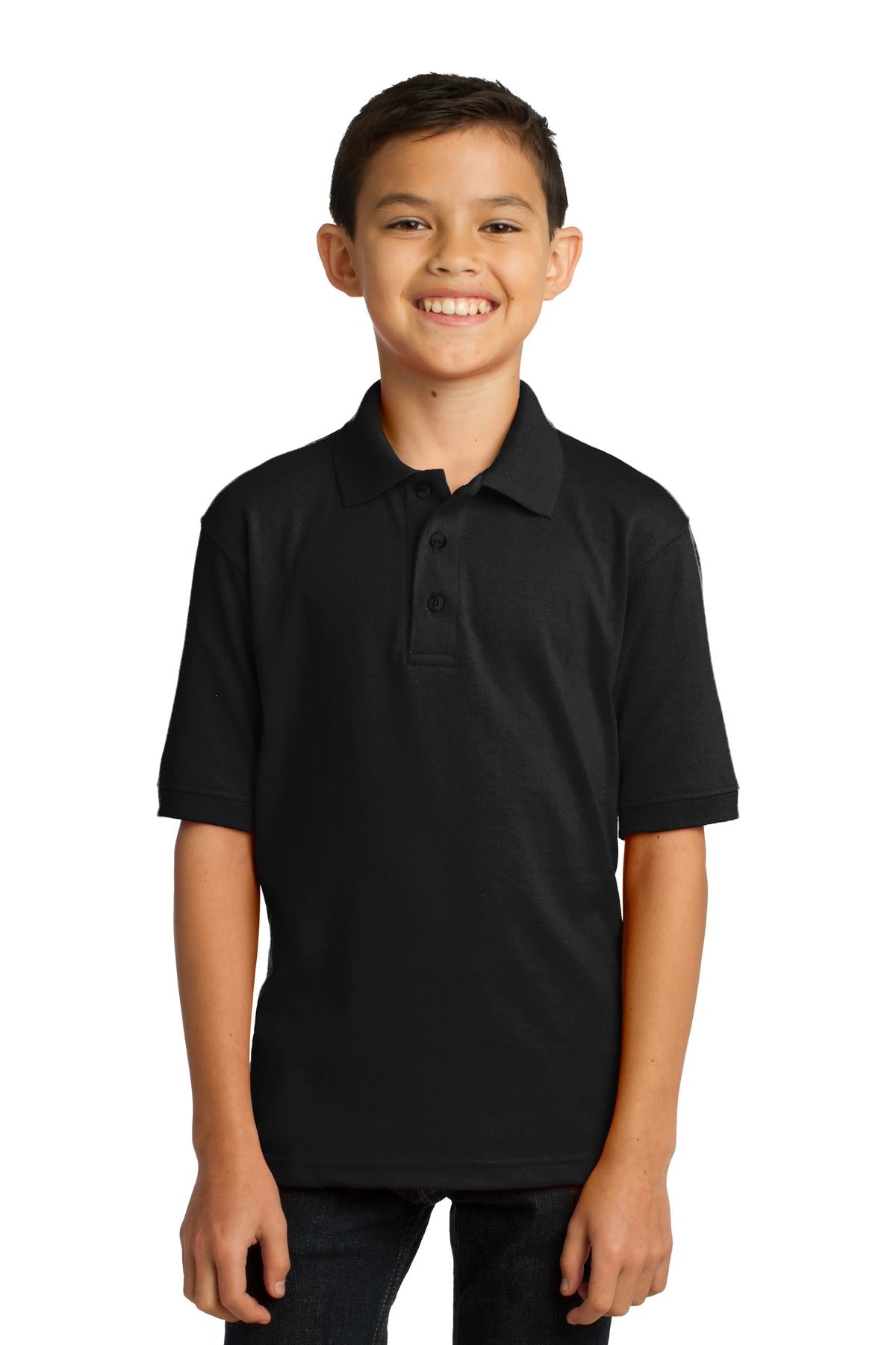 Port & Company® Youth Core Blend Jersey Knit Polo