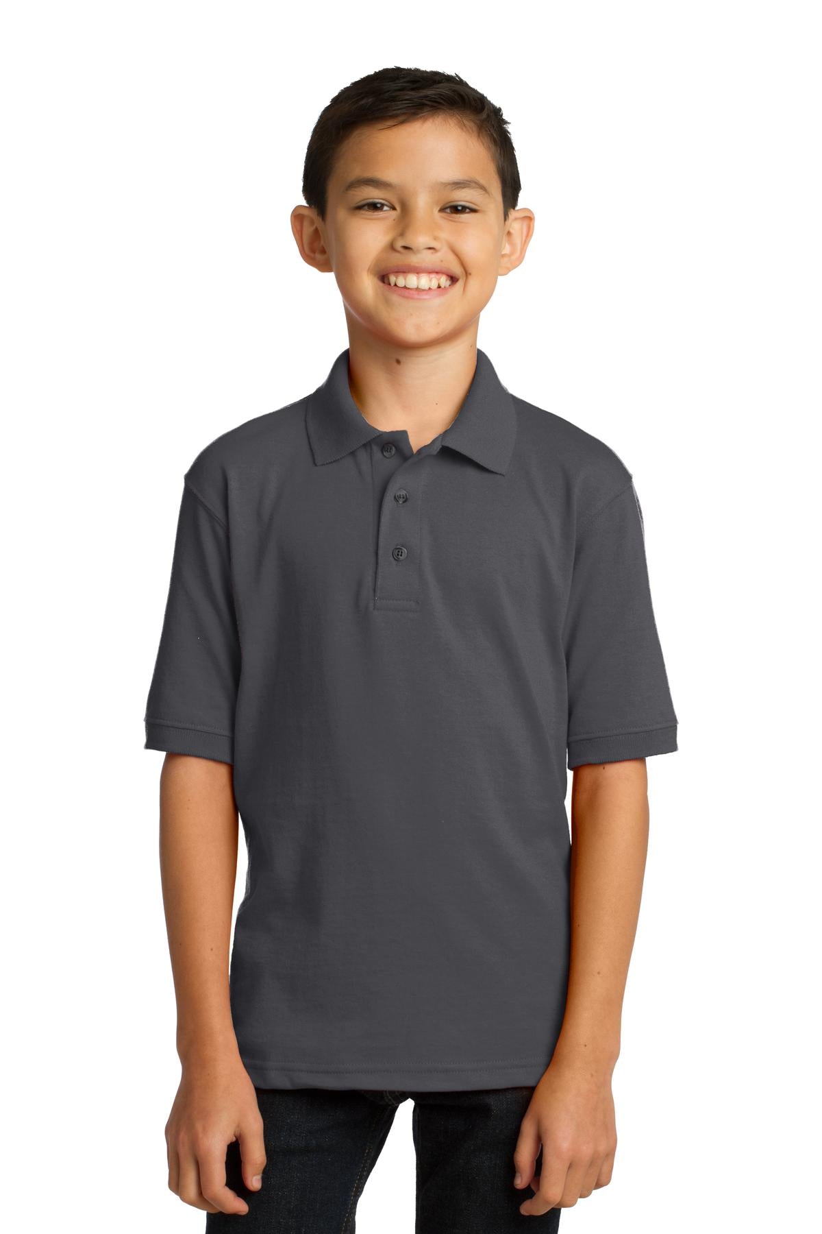 Port & Company® Youth Core Blend Jersey Knit Polo