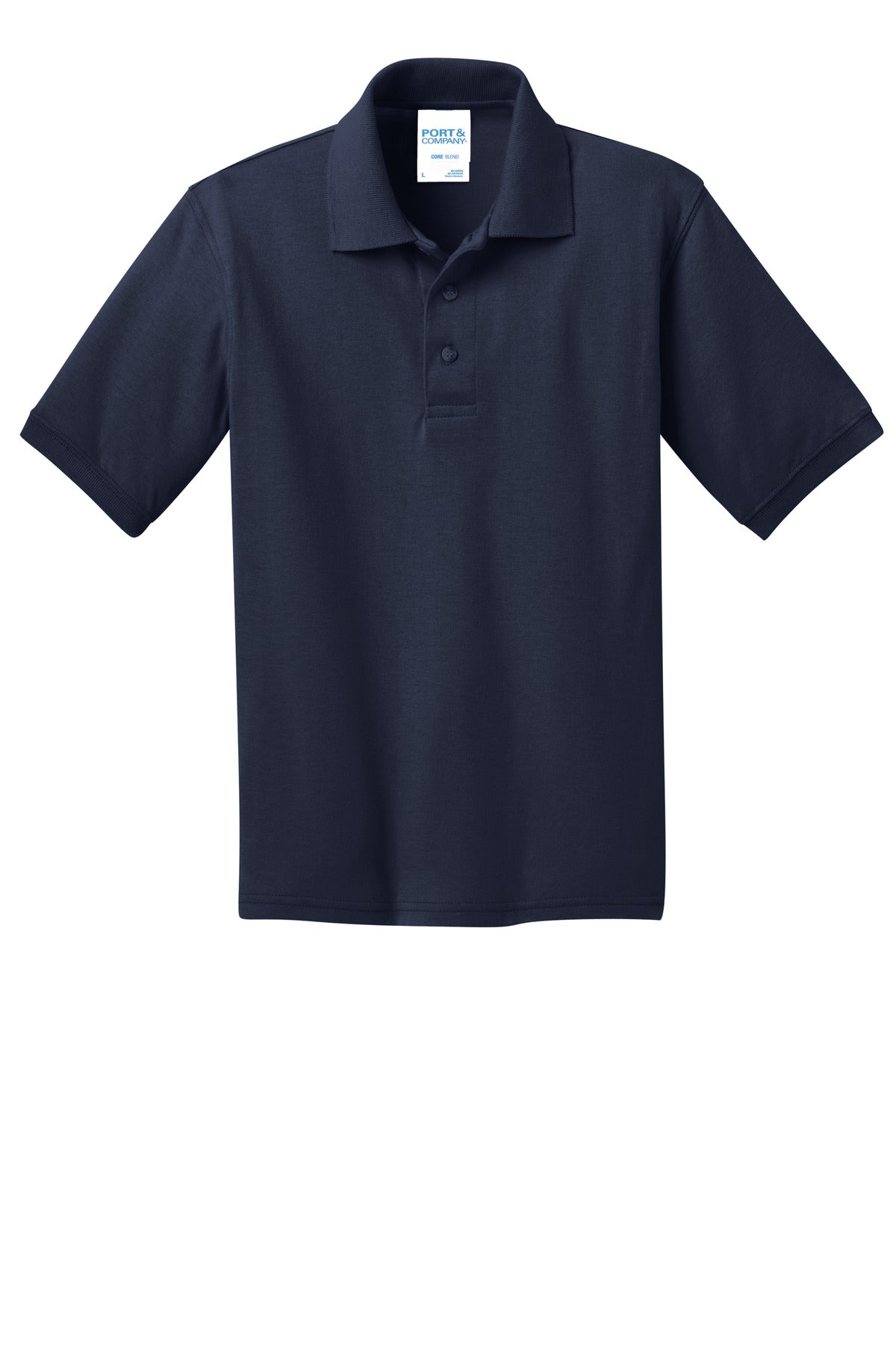 Port & Company® Youth Core Blend Jersey Knit Polo