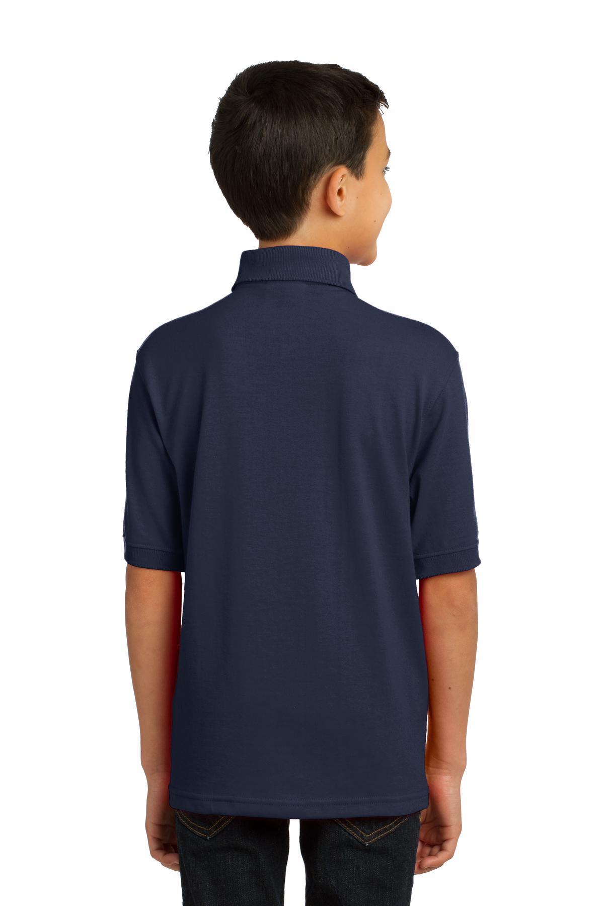 Port & Company® Youth Core Blend Jersey Knit Polo