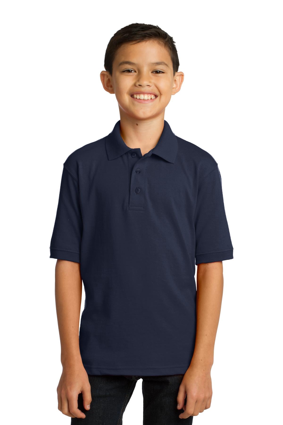 Port & Company® Youth Core Blend Jersey Knit Polo
