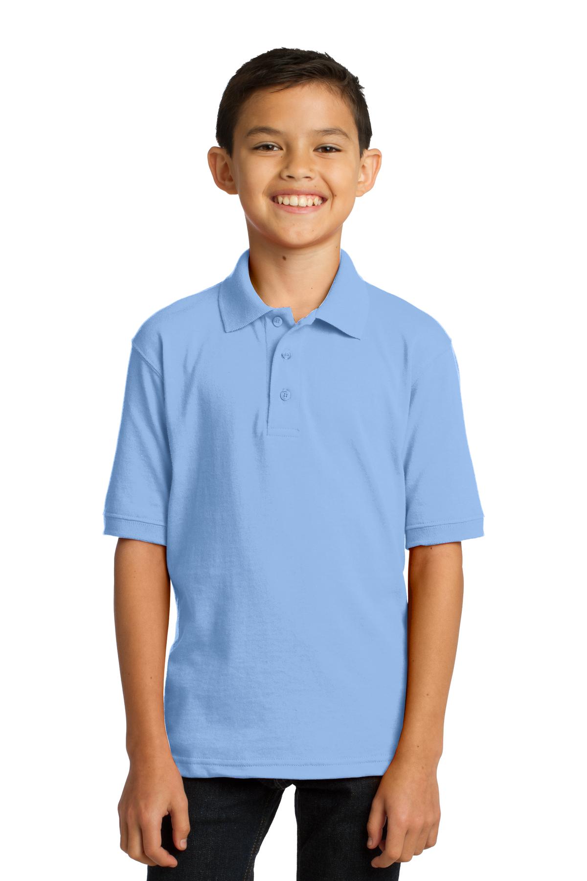 Port & Company® Youth Core Blend Jersey Knit Polo
