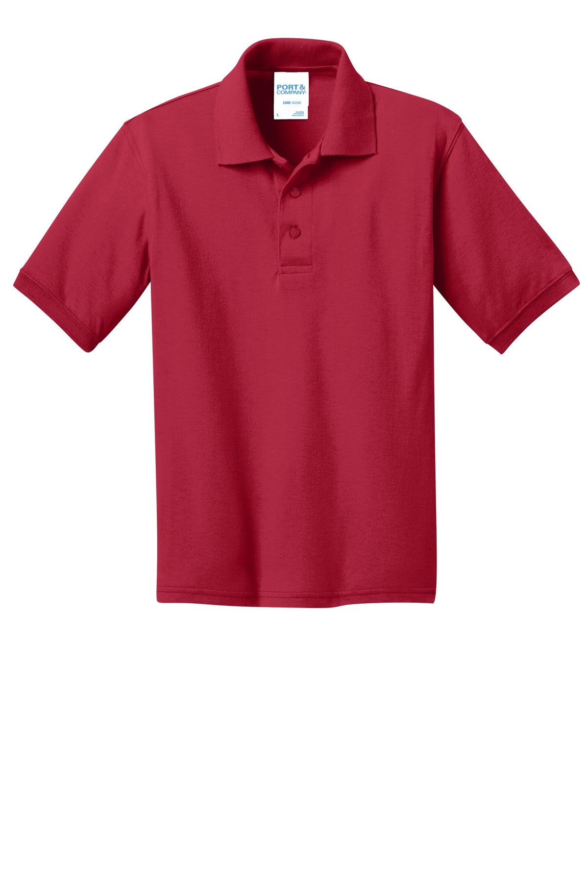 Port & Company® Youth Core Blend Jersey Knit Polo