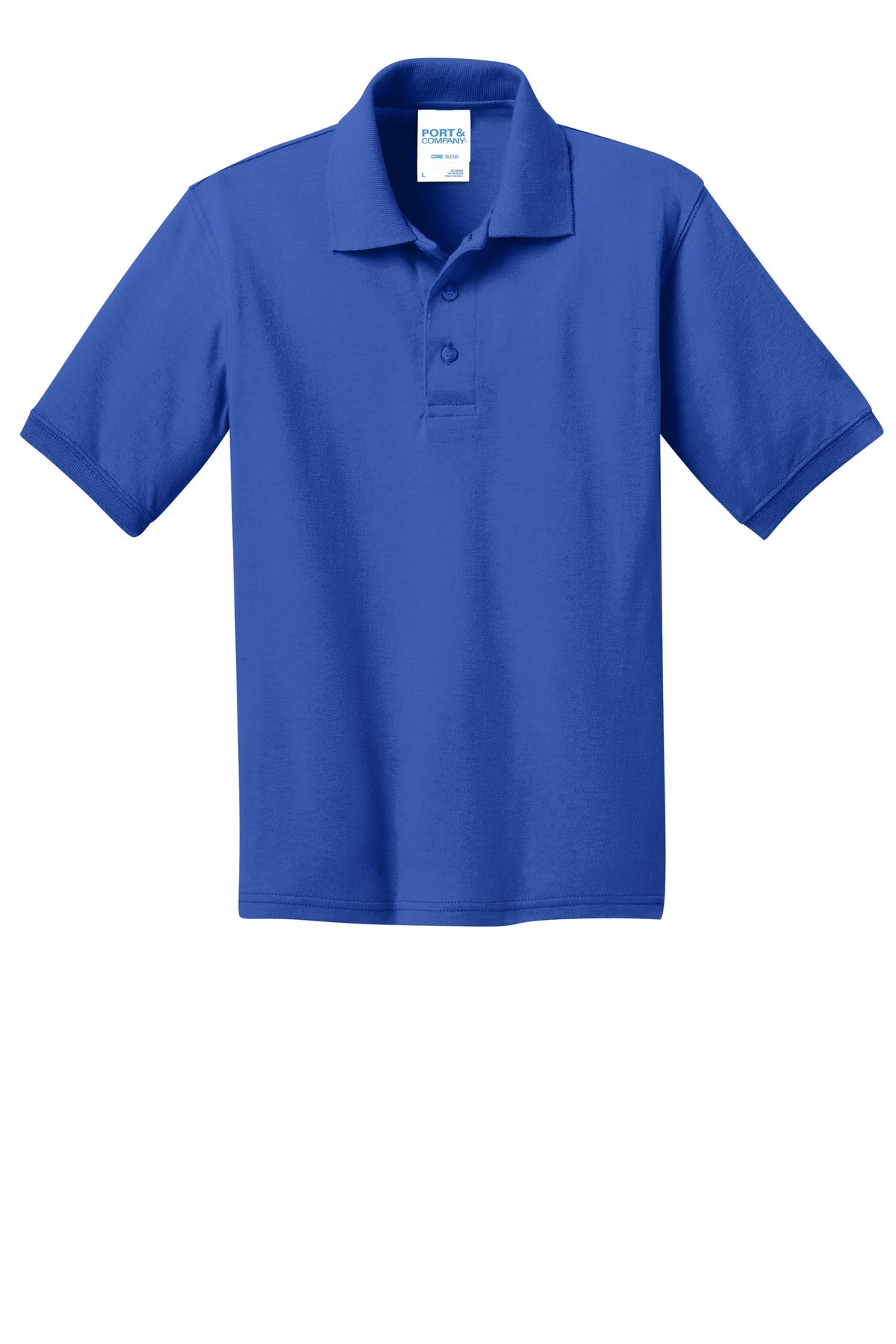 Port & Company® Youth Core Blend Jersey Knit Polo