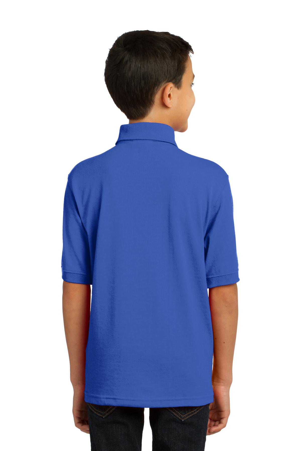 Port & Company® Youth Core Blend Jersey Knit Polo