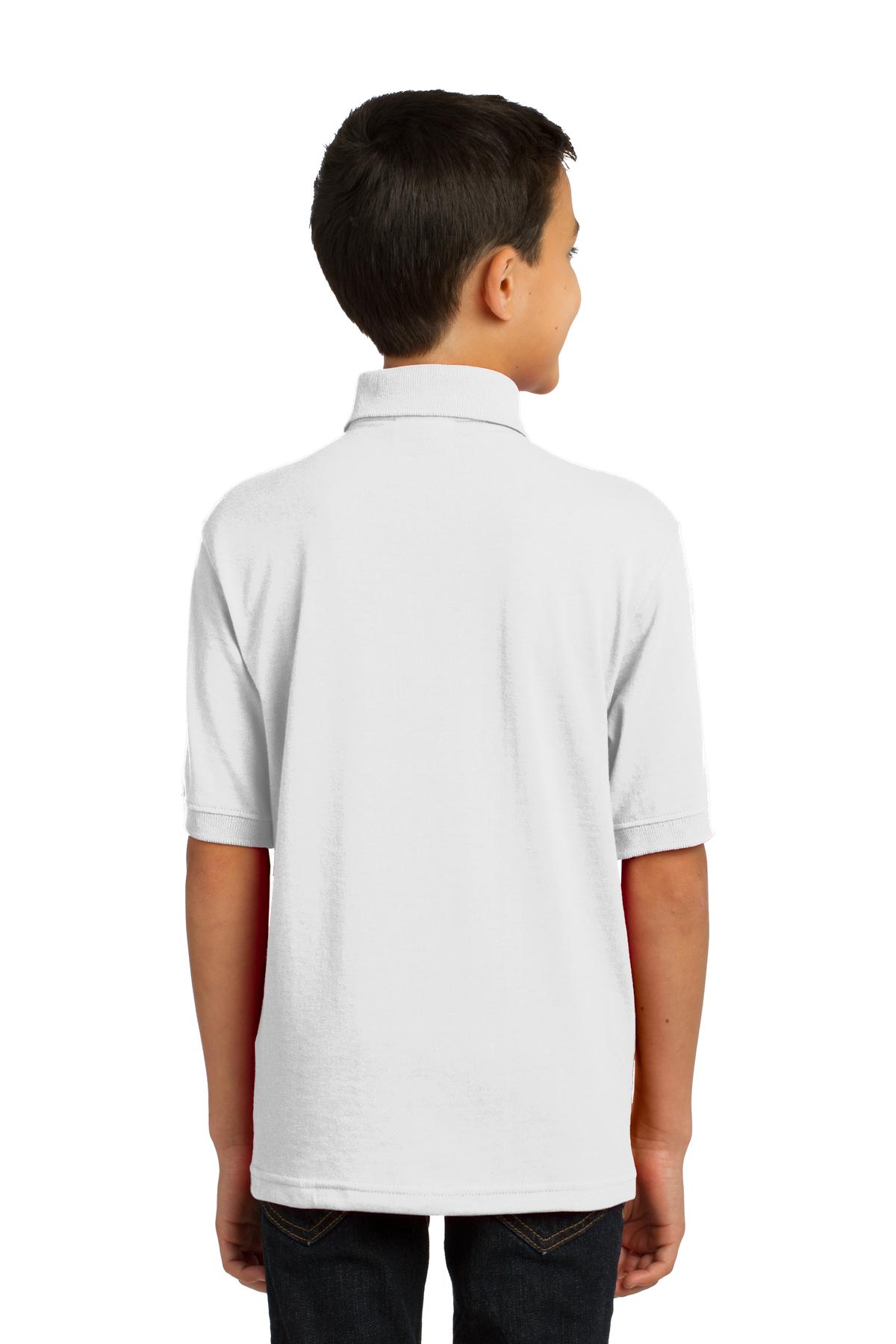 Port & Company® Youth Core Blend Jersey Knit Polo