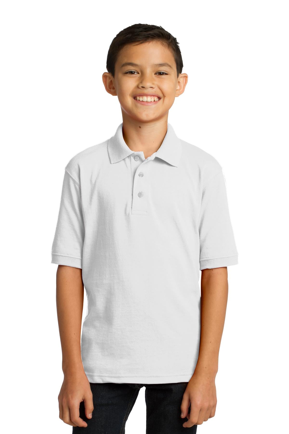 Port & Company® Youth Core Blend Jersey Knit Polo