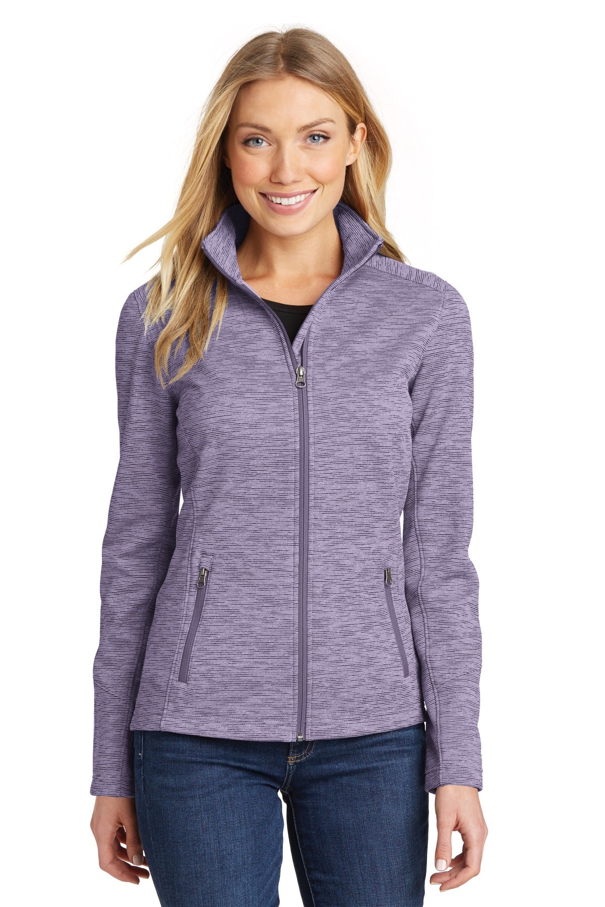Port Authority® Women's Digi Stripe Fleece Jacket