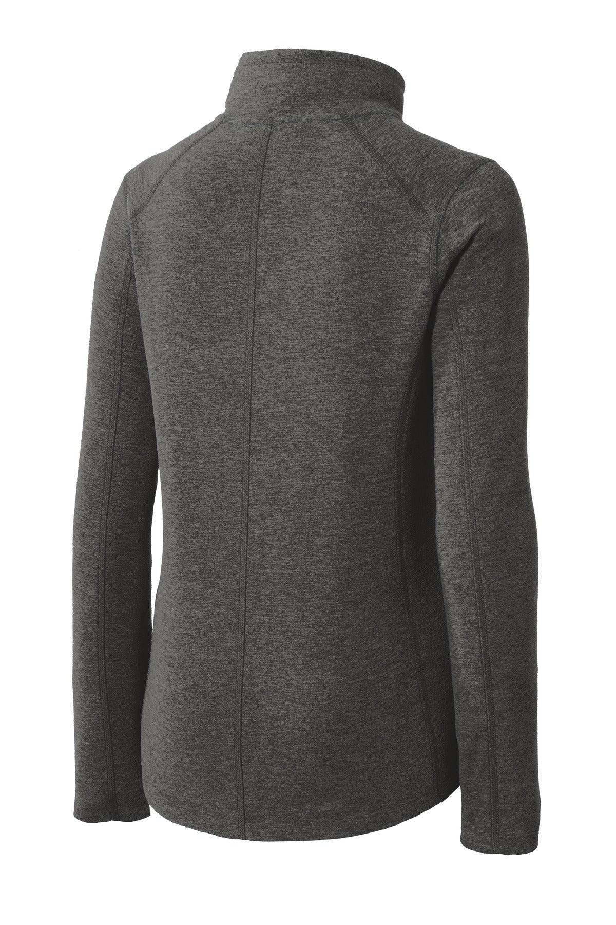Port Authority® Women's Heather Microfleece Full-Zip Jacket