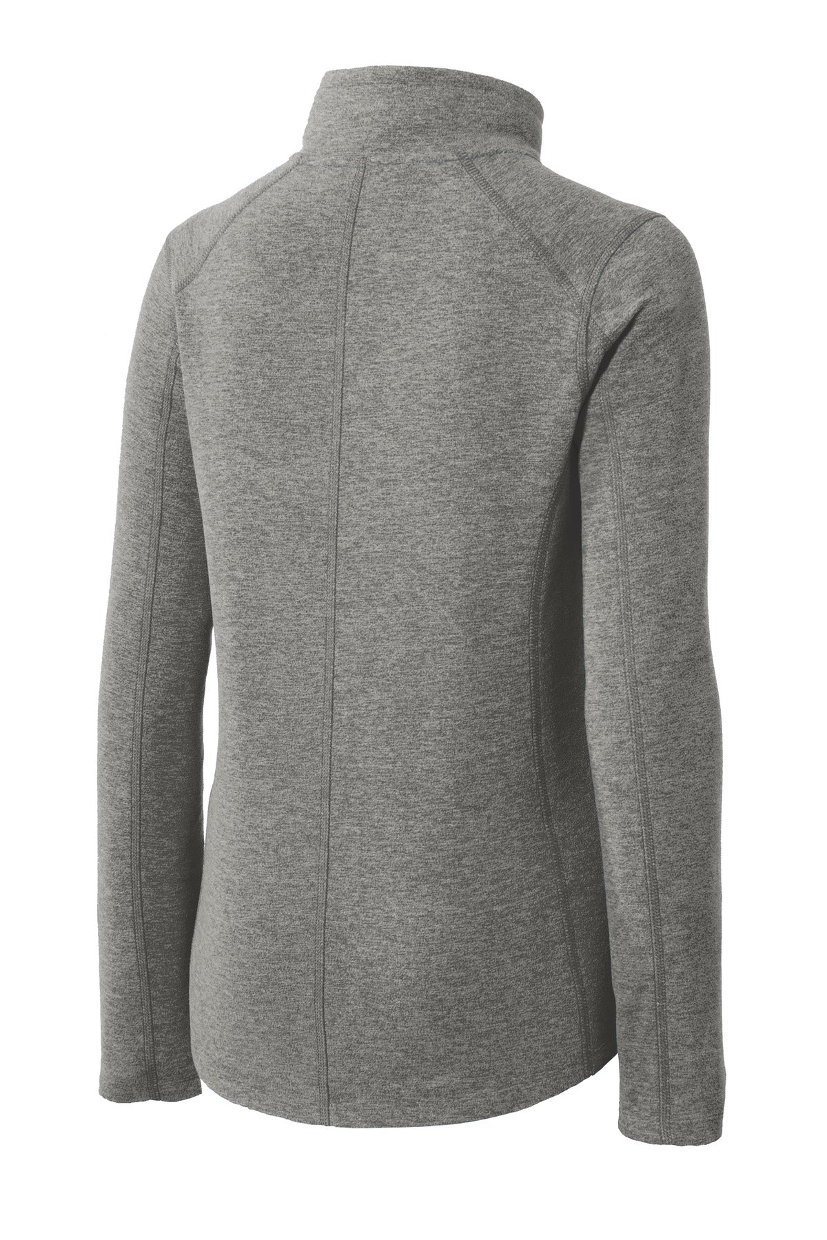 Port Authority® Women's Heather Microfleece Full-Zip Jacket