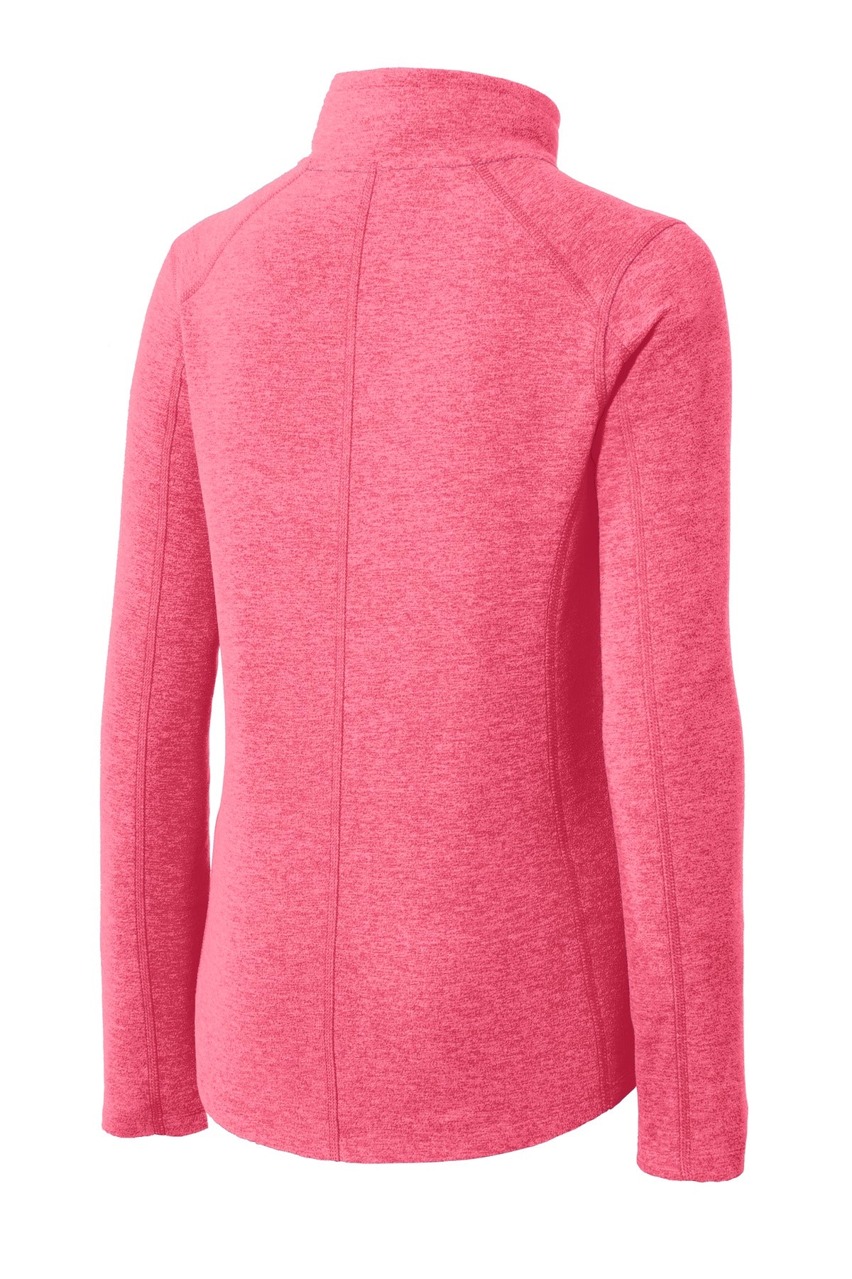 Port Authority® Women's Heather Microfleece Full-Zip Jacket