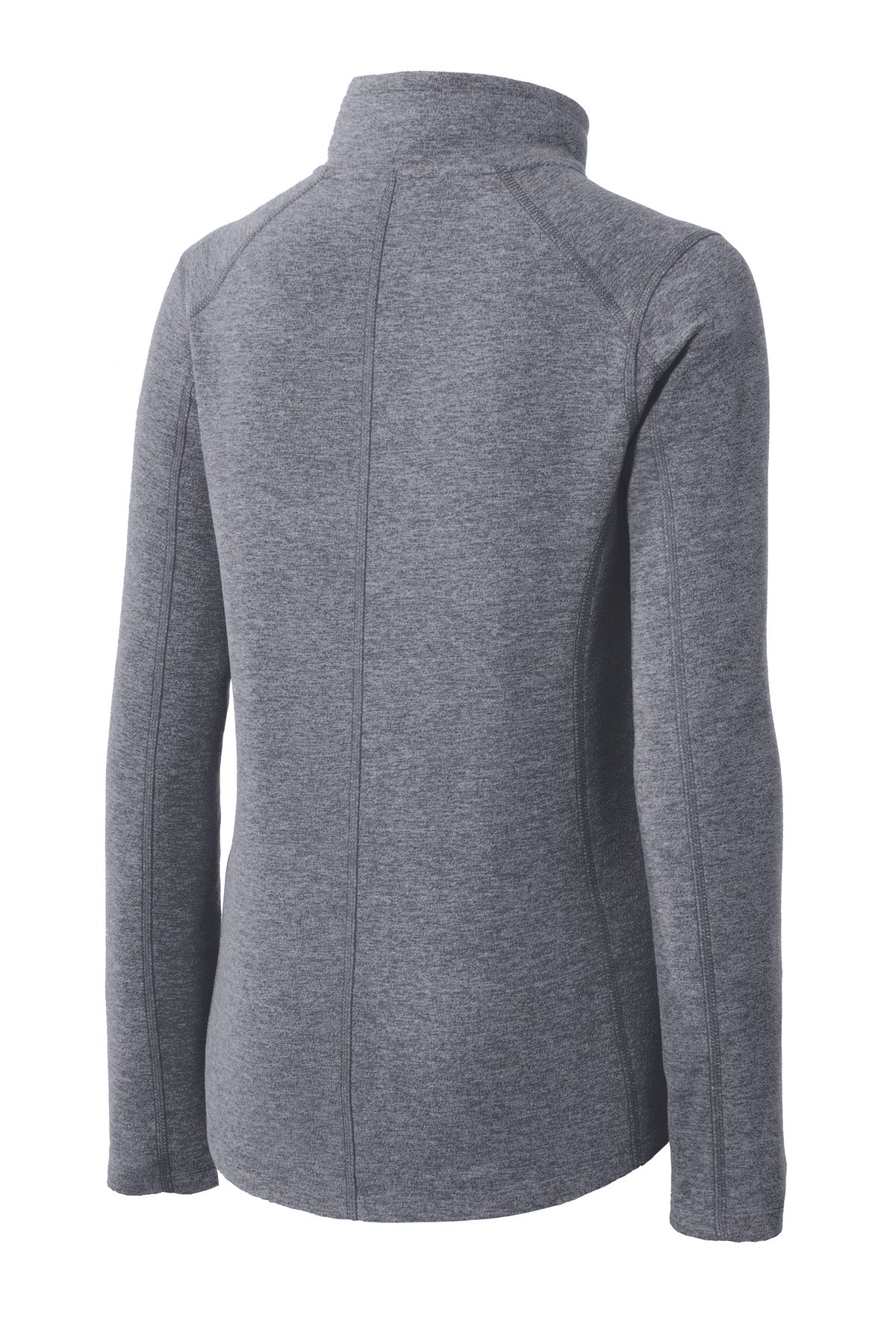 Port Authority® Women's Heather Microfleece Full-Zip Jacket