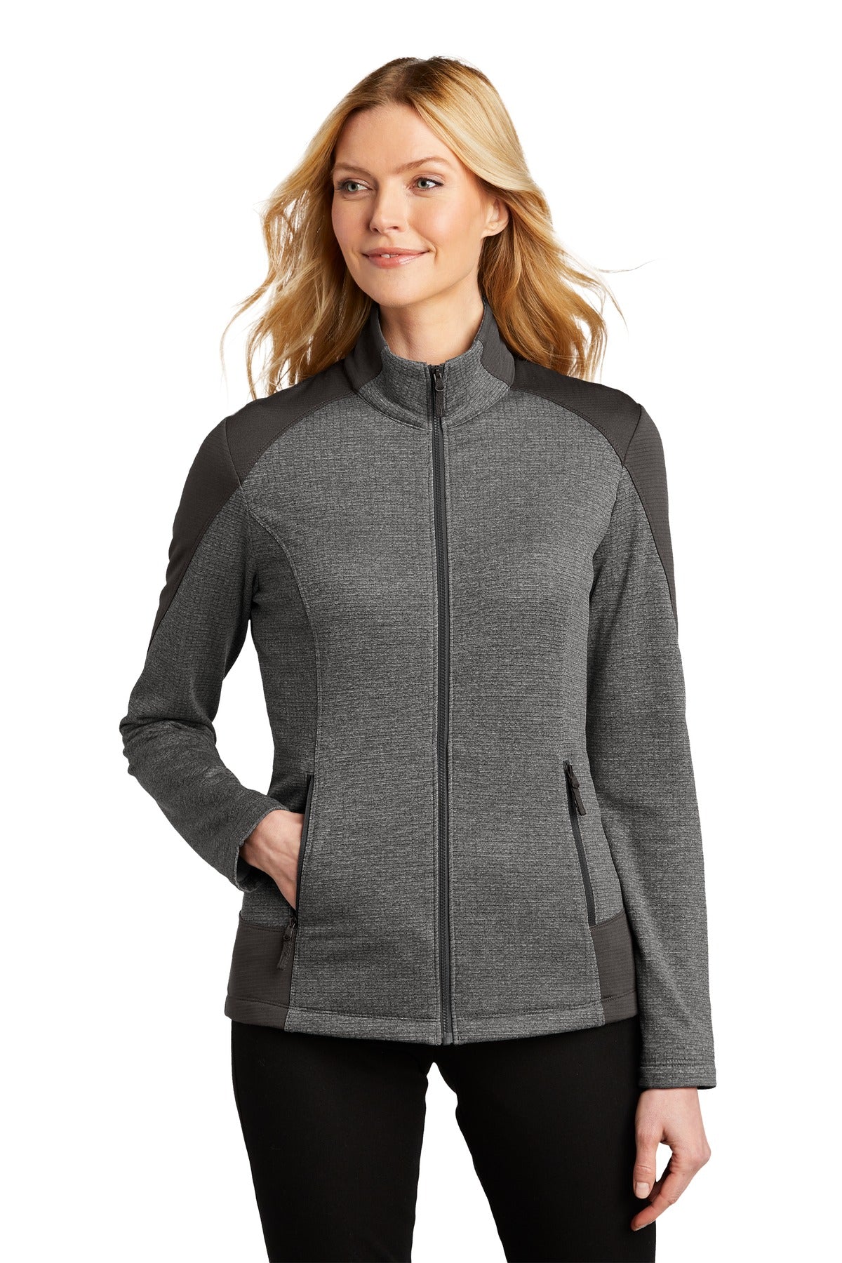 Port Authority® Women's Grid Fleece Jacket