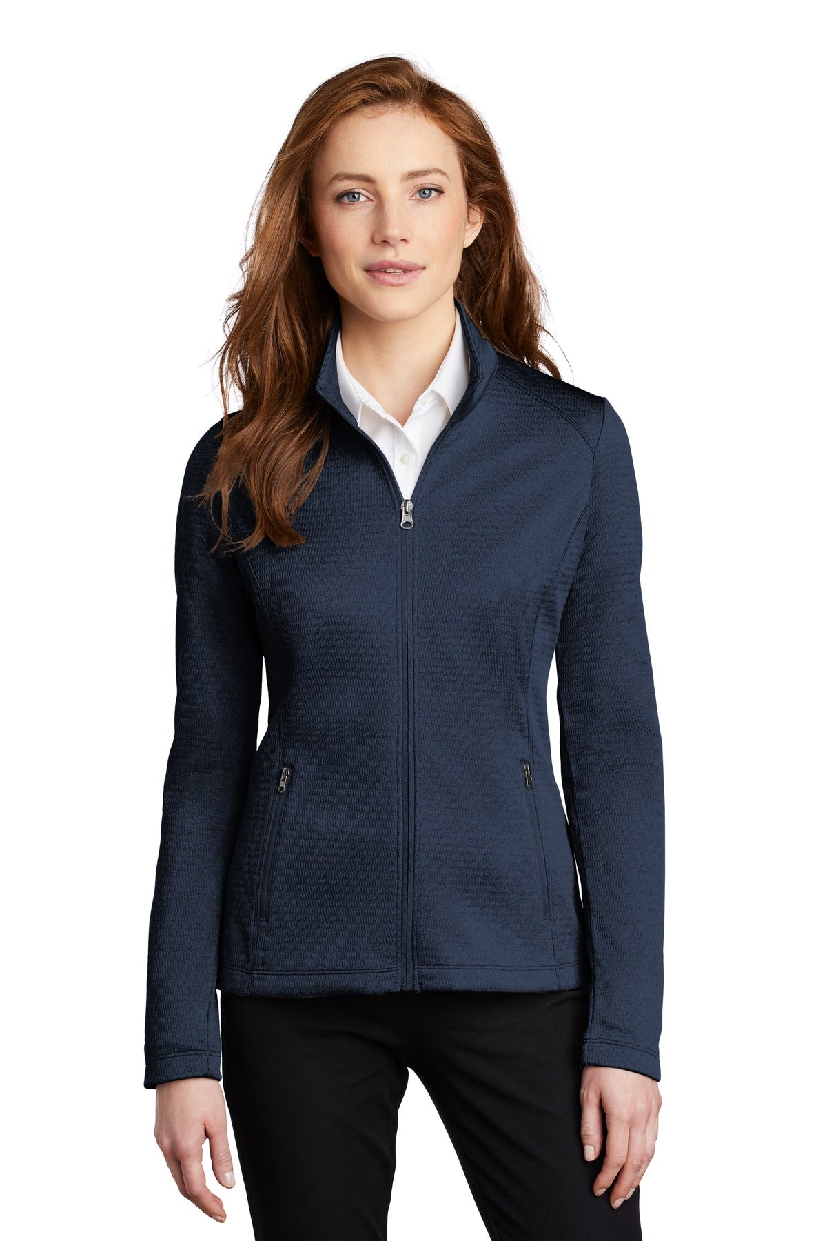 Port Authority® Women's Diamond Heather Fleece Full-Zip Jacket