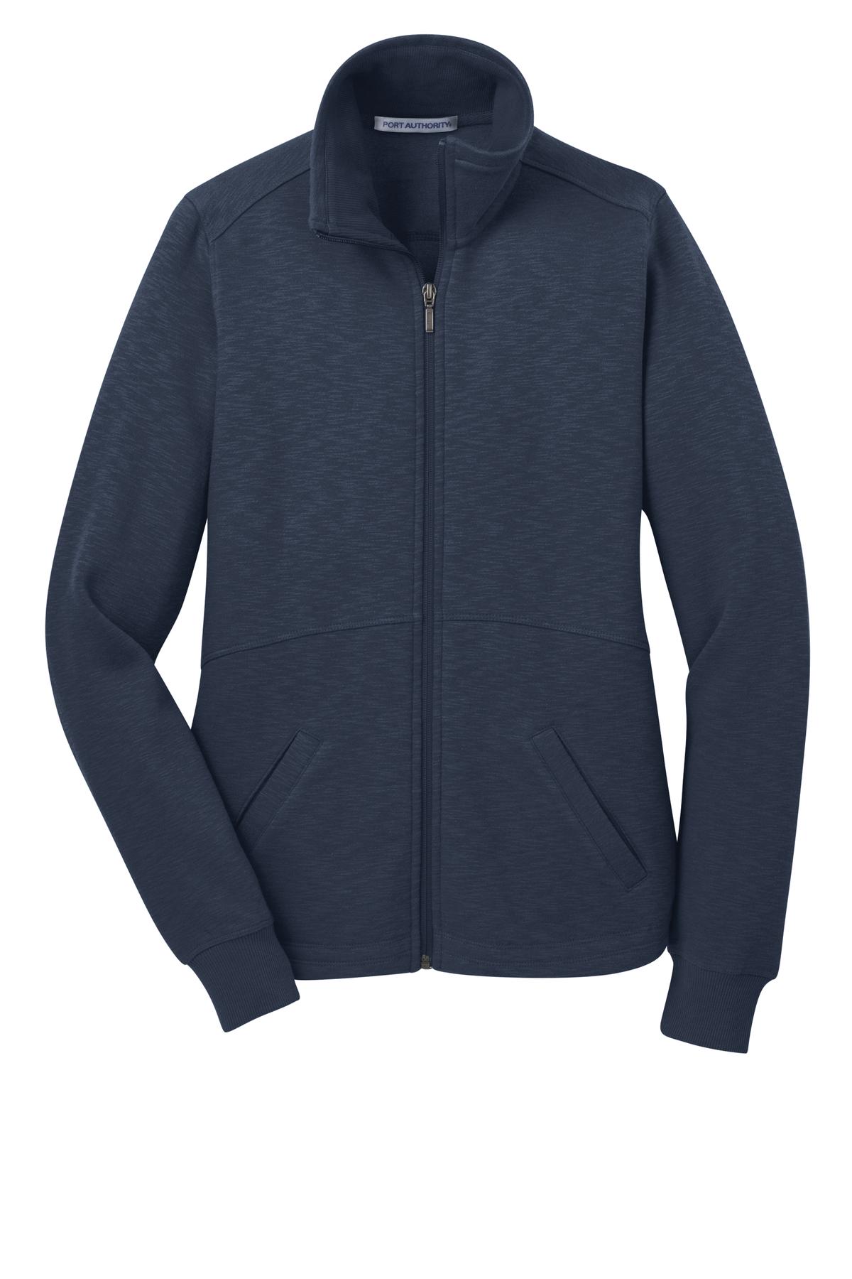 Port Authority® Women's Slub Fleece Full-Zip Jacket