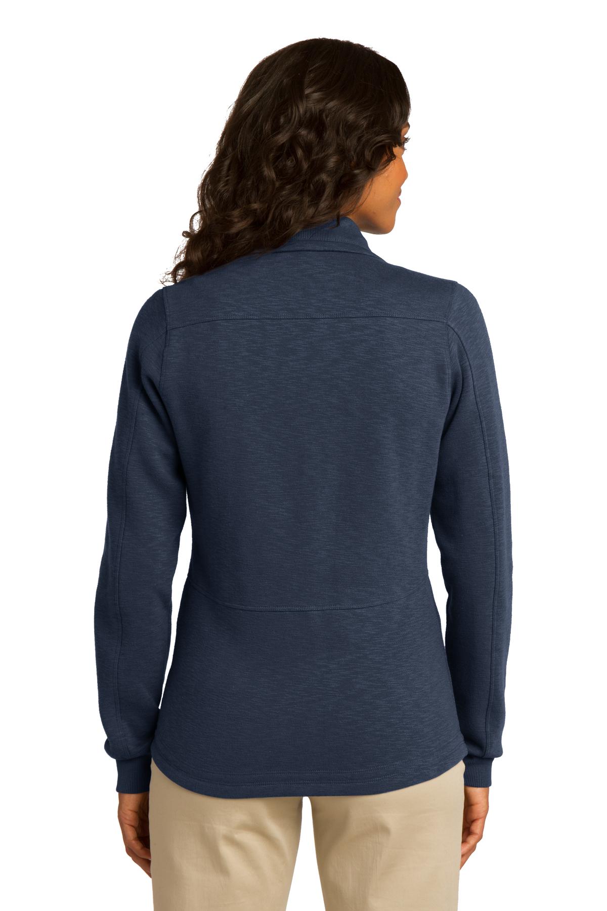 Port Authority® Women's Slub Fleece Full-Zip Jacket
