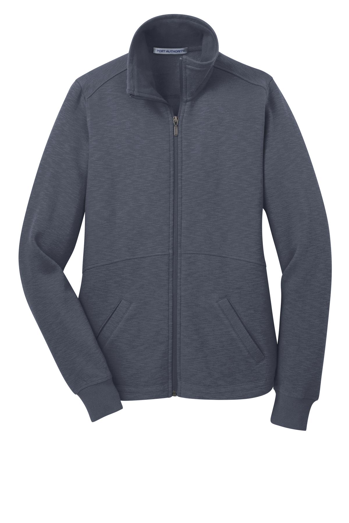 Port Authority® Women's Slub Fleece Full-Zip Jacket