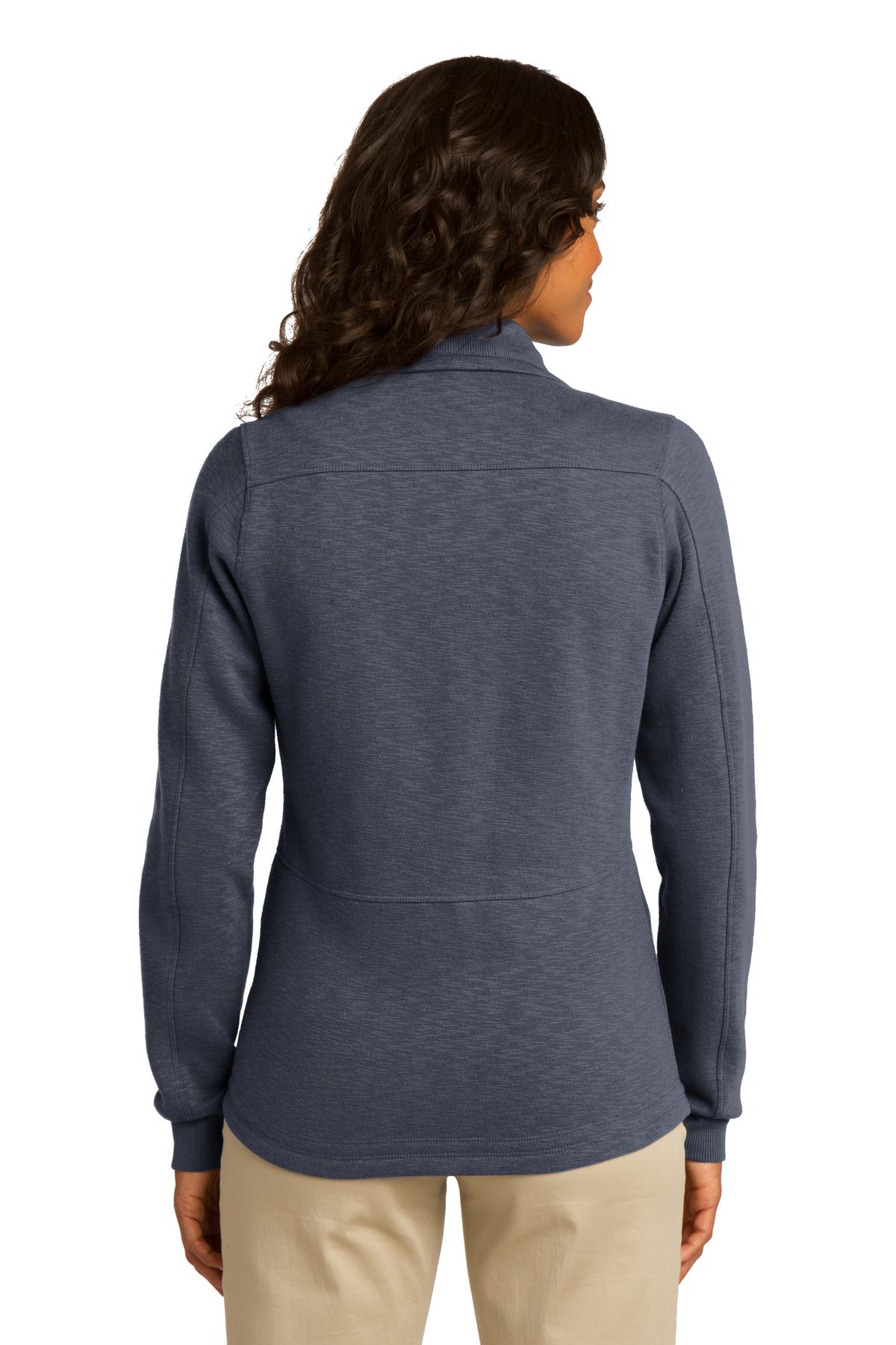 Port Authority® Women's Slub Fleece Full-Zip Jacket