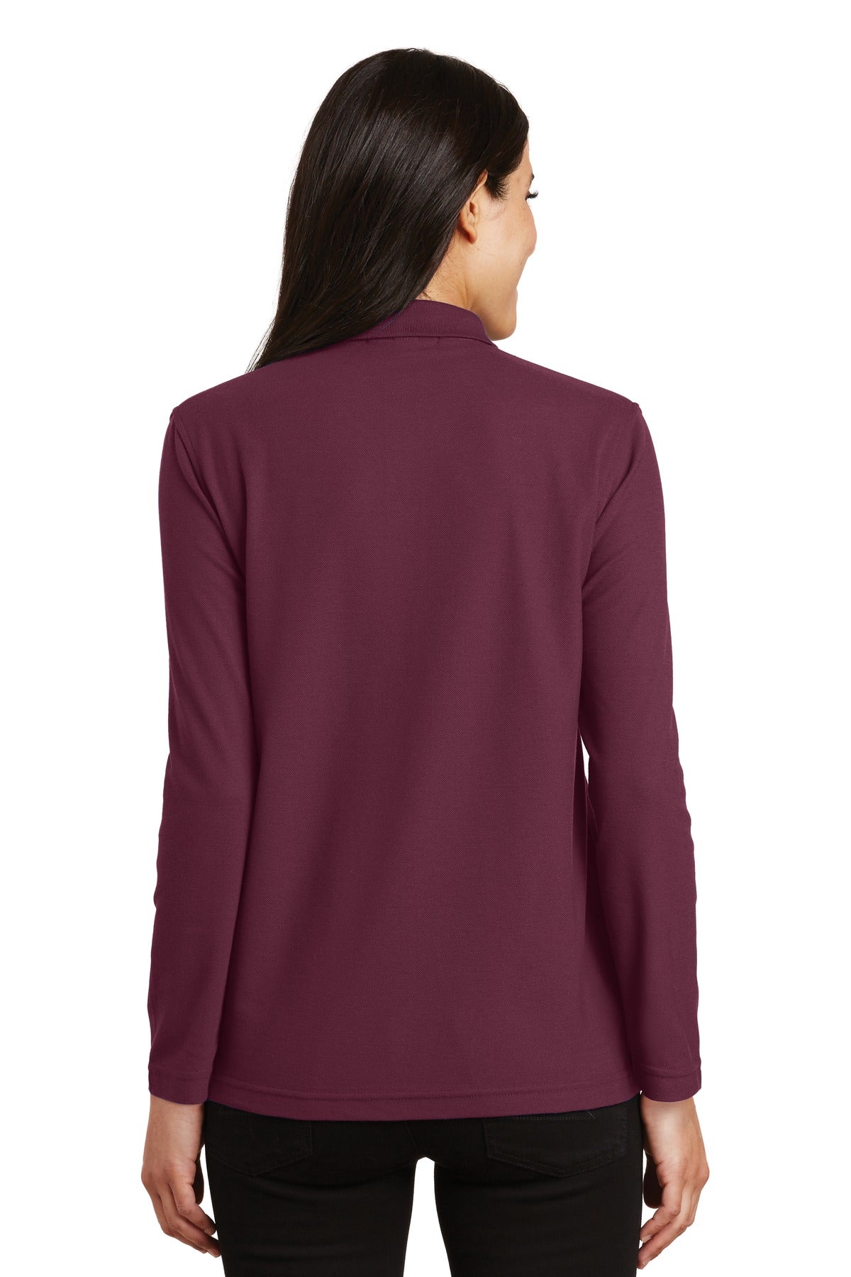 Port Authority® Women's Silk Touch Long Sleeve Polo