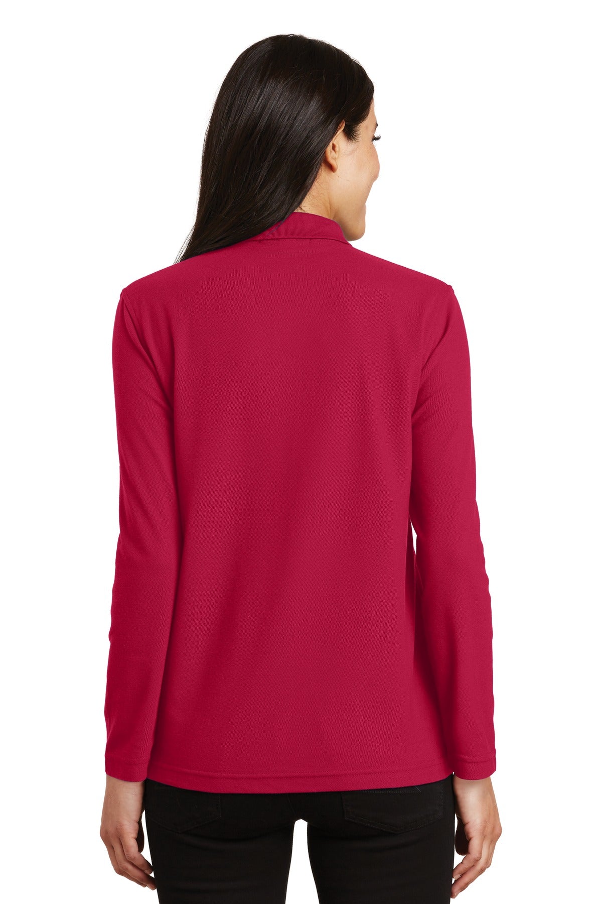 Port Authority® Women's Silk Touch Long Sleeve Polo