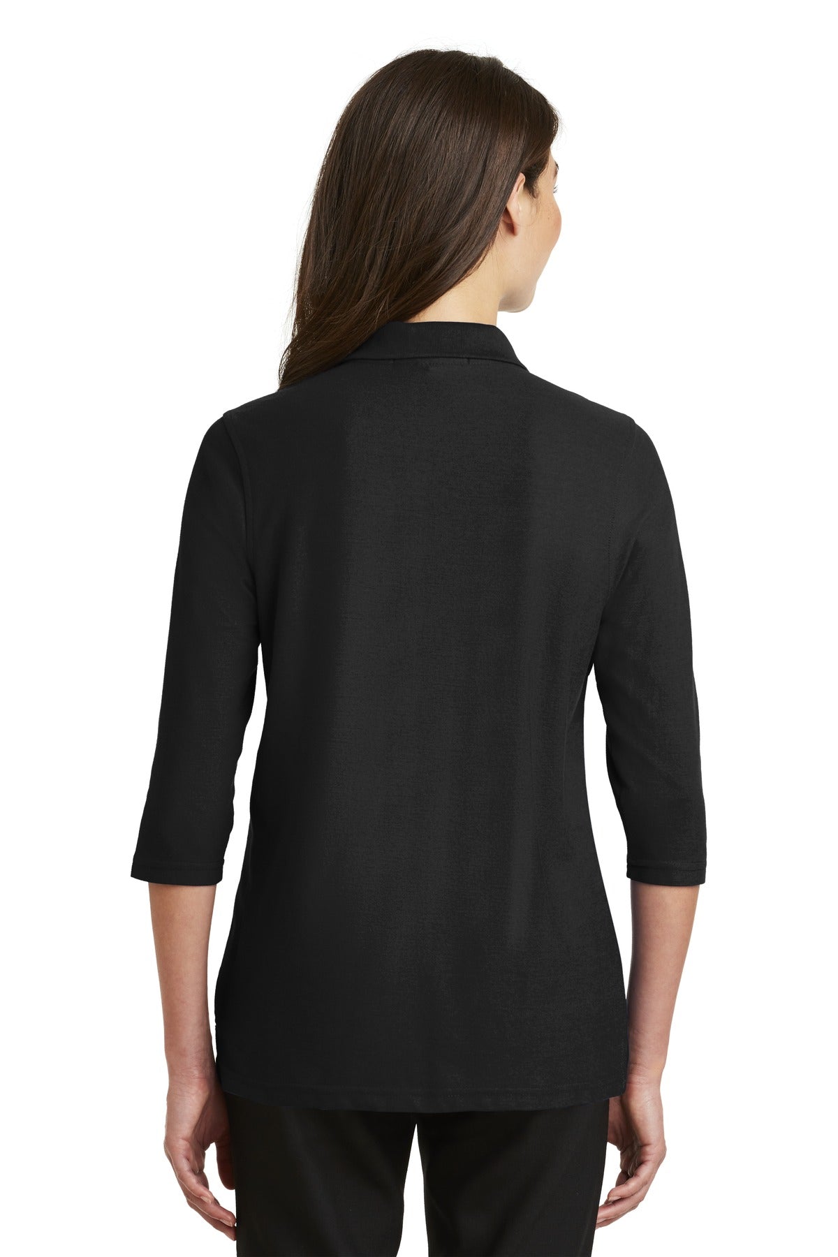 Port Authority® Women's Silk Touch 3/4-Sleeve Polo