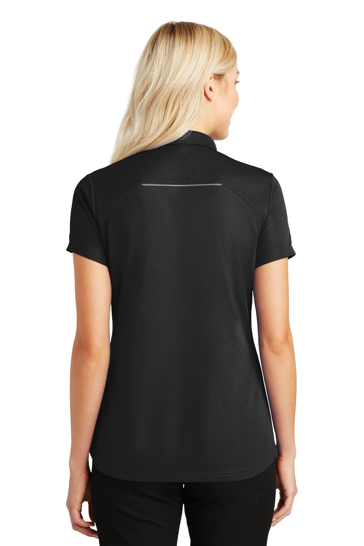 Port Authority® Women's Pinpoint Mesh Zip Polo