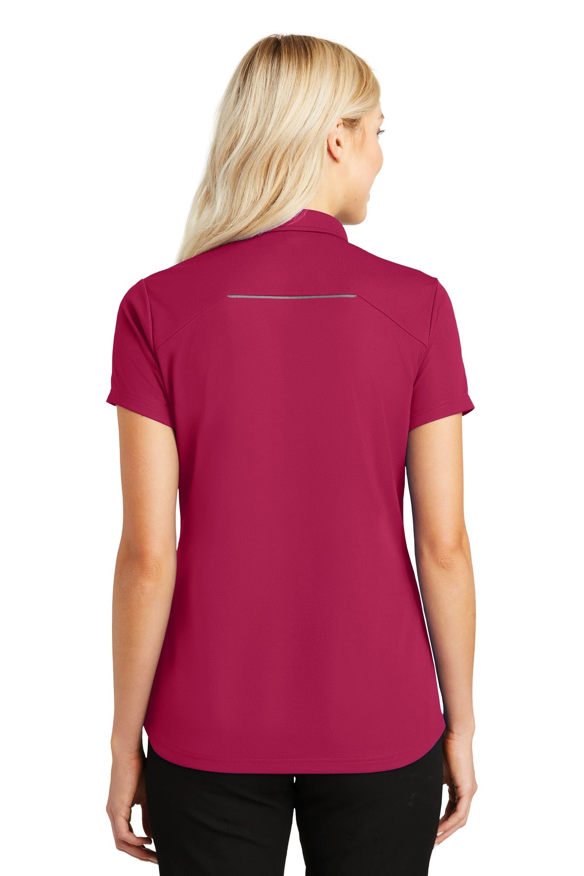 Port Authority® Women's Pinpoint Mesh Zip Polo
