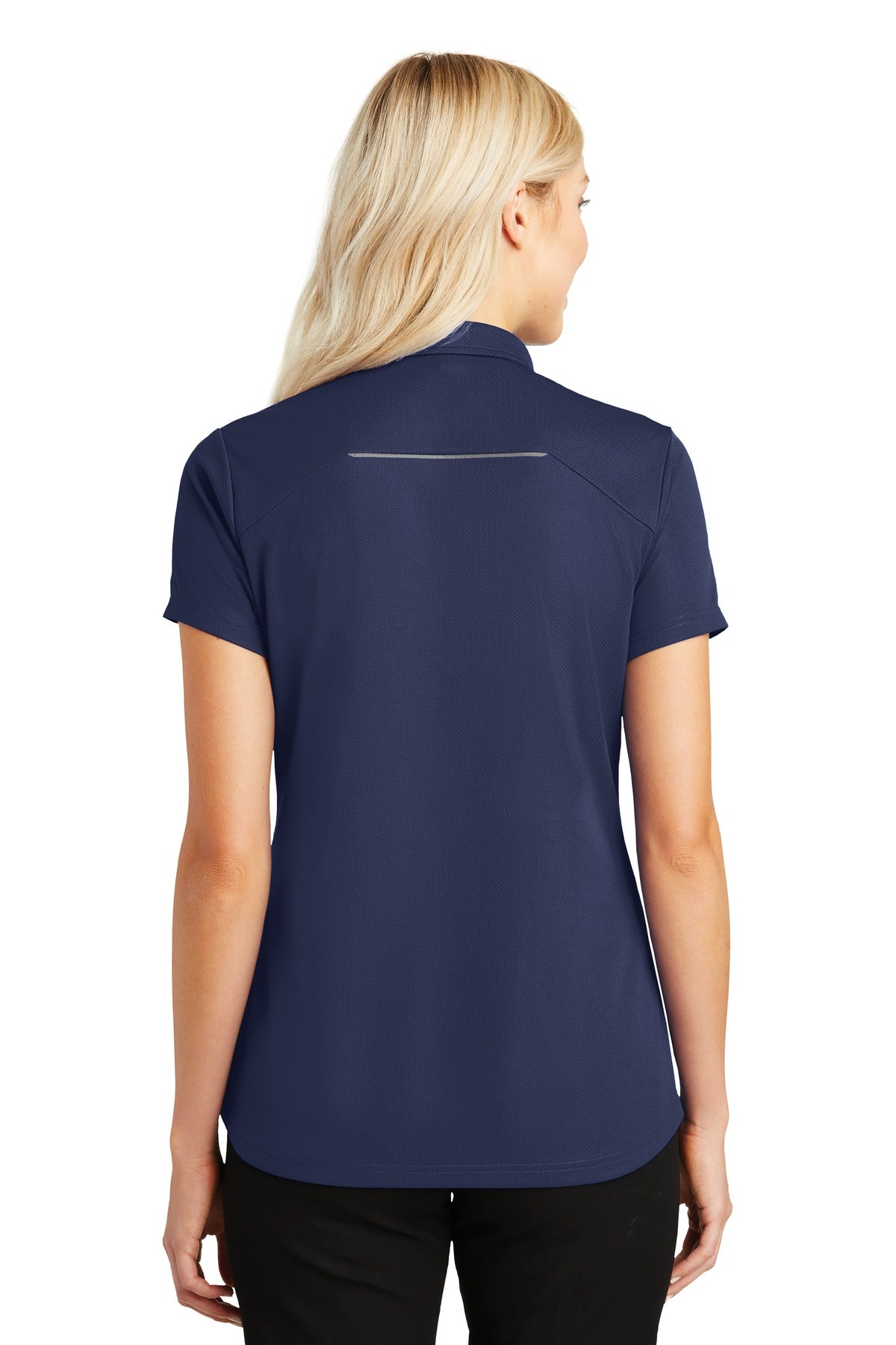 Port Authority® Women's Pinpoint Mesh Zip Polo