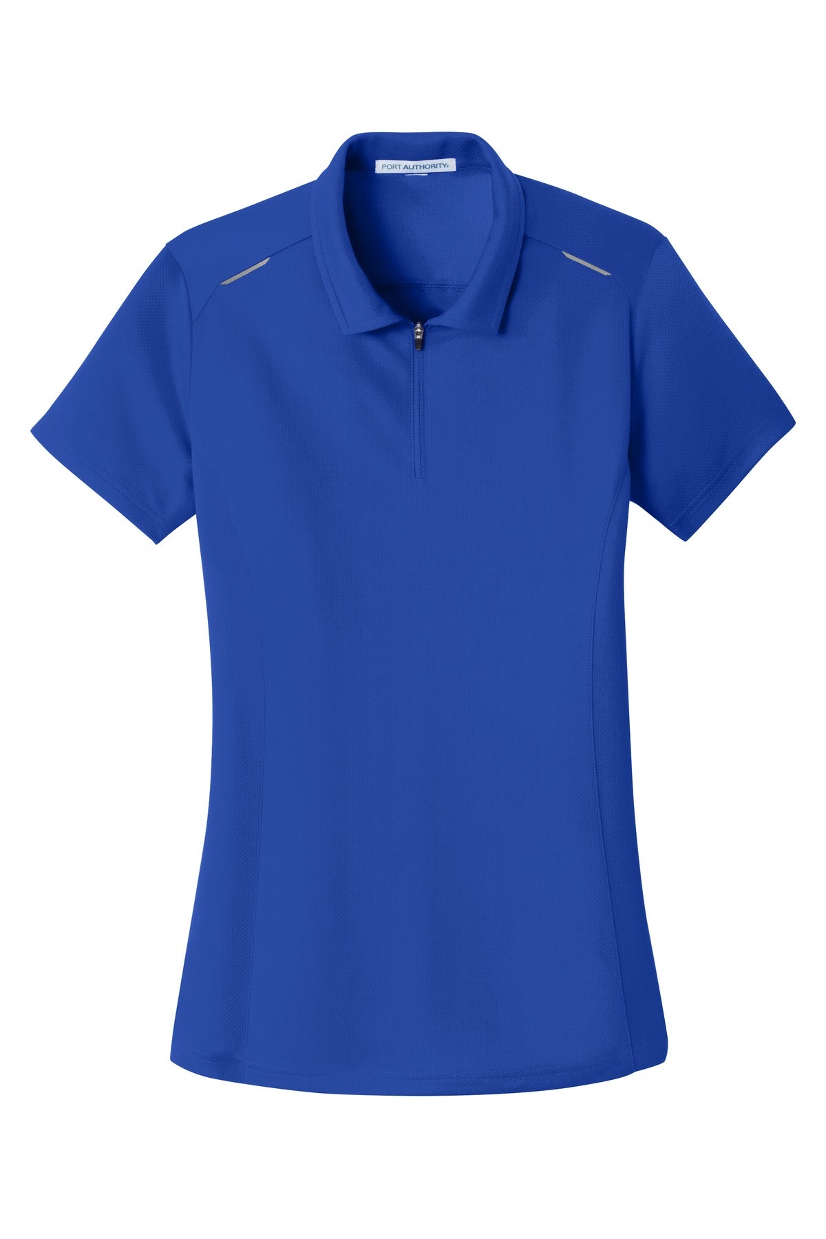 Port Authority® Women's Pinpoint Mesh Zip Polo