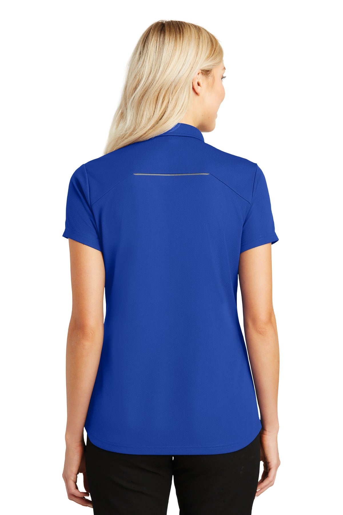 Port Authority® Women's Pinpoint Mesh Zip Polo