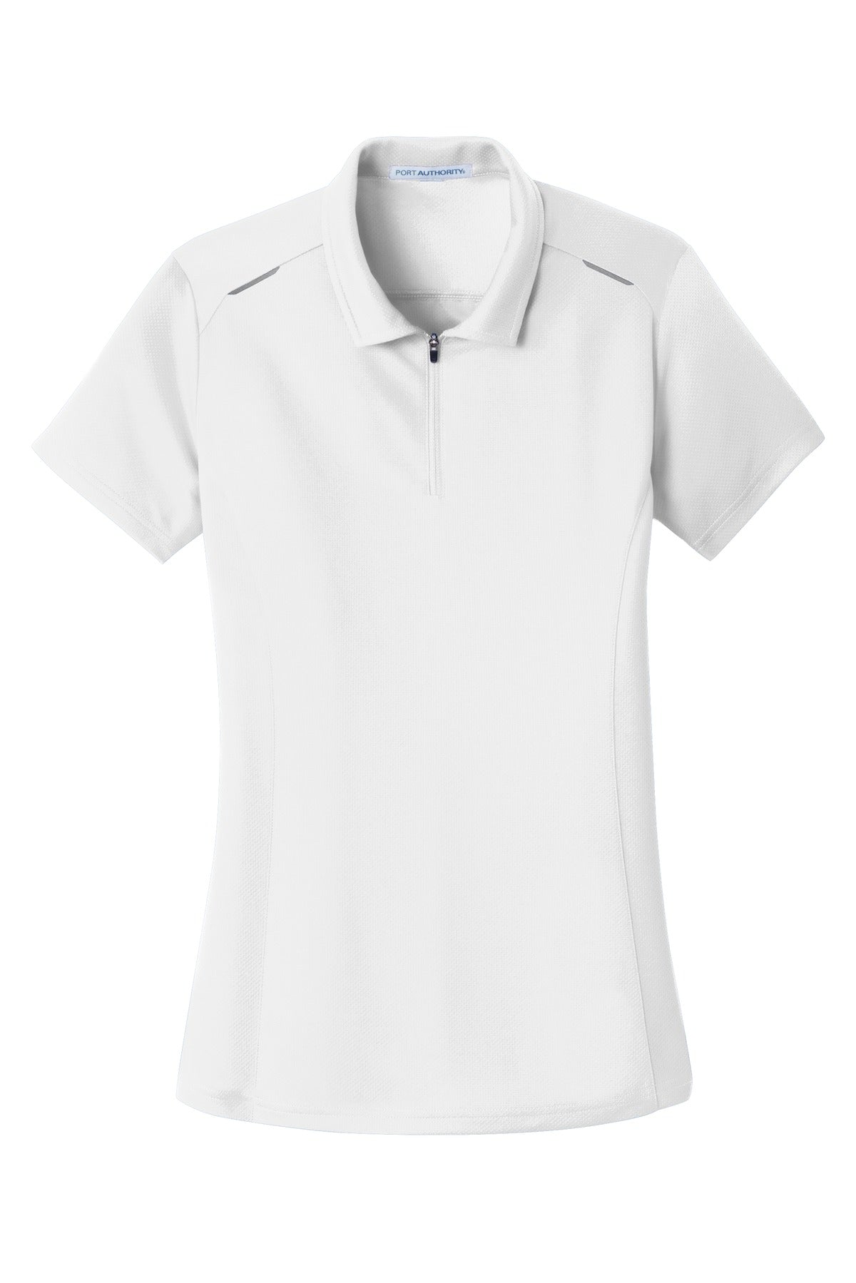 Port Authority® Women's Pinpoint Mesh Zip Polo