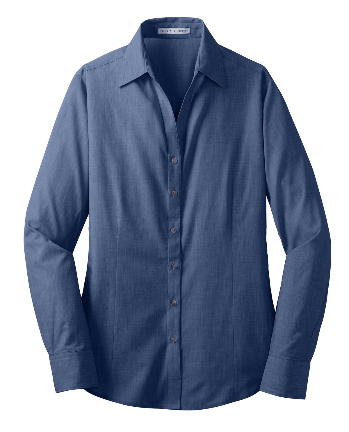 Port Authority® Women's Crosshatch Easy Care Shirt