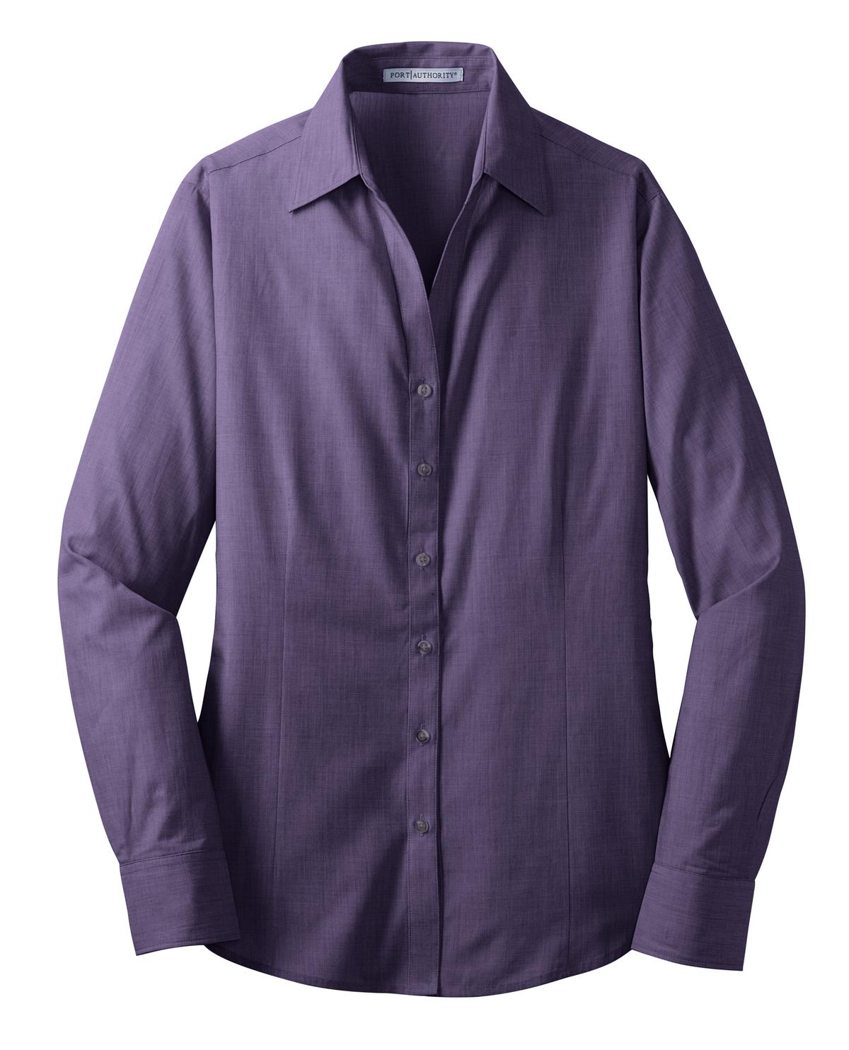 Port Authority® Women's Crosshatch Easy Care Shirt