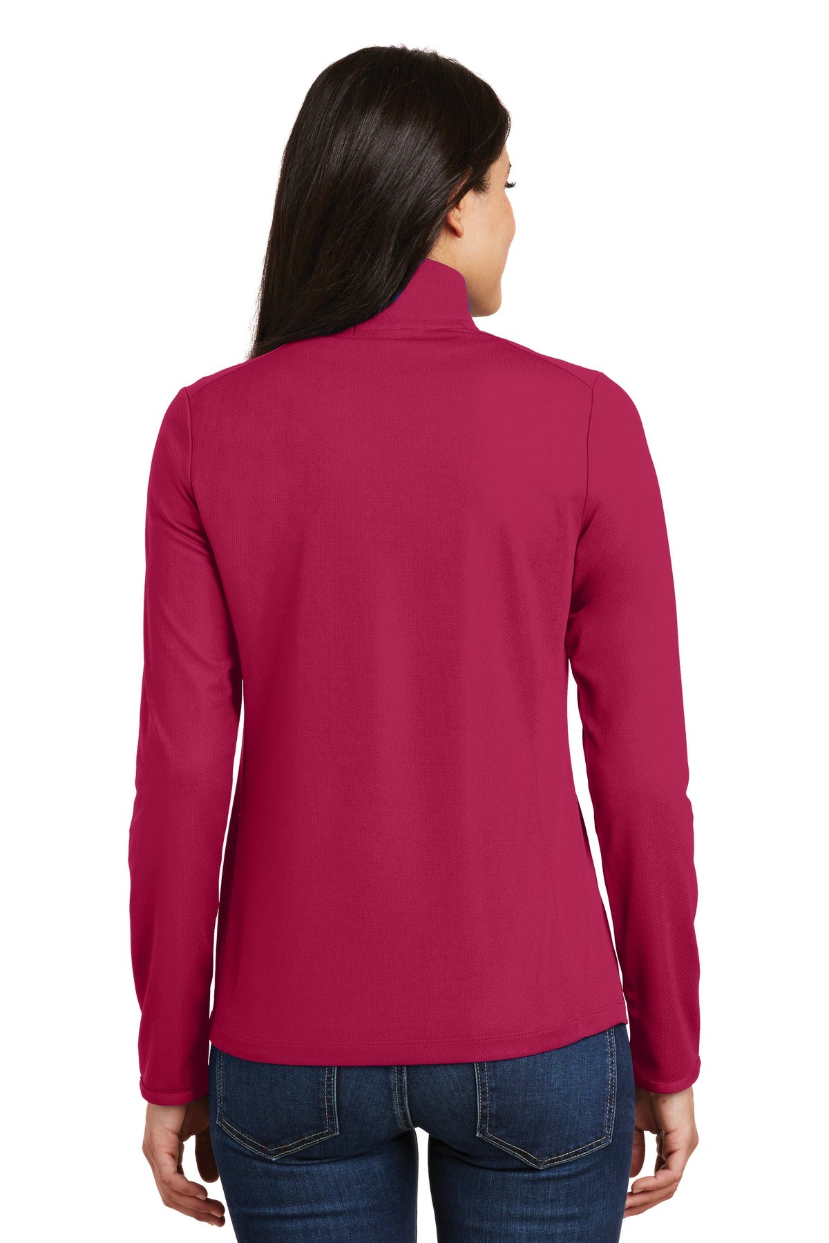 Port Authority® Women's Pinpoint Mesh 1/2-Zip