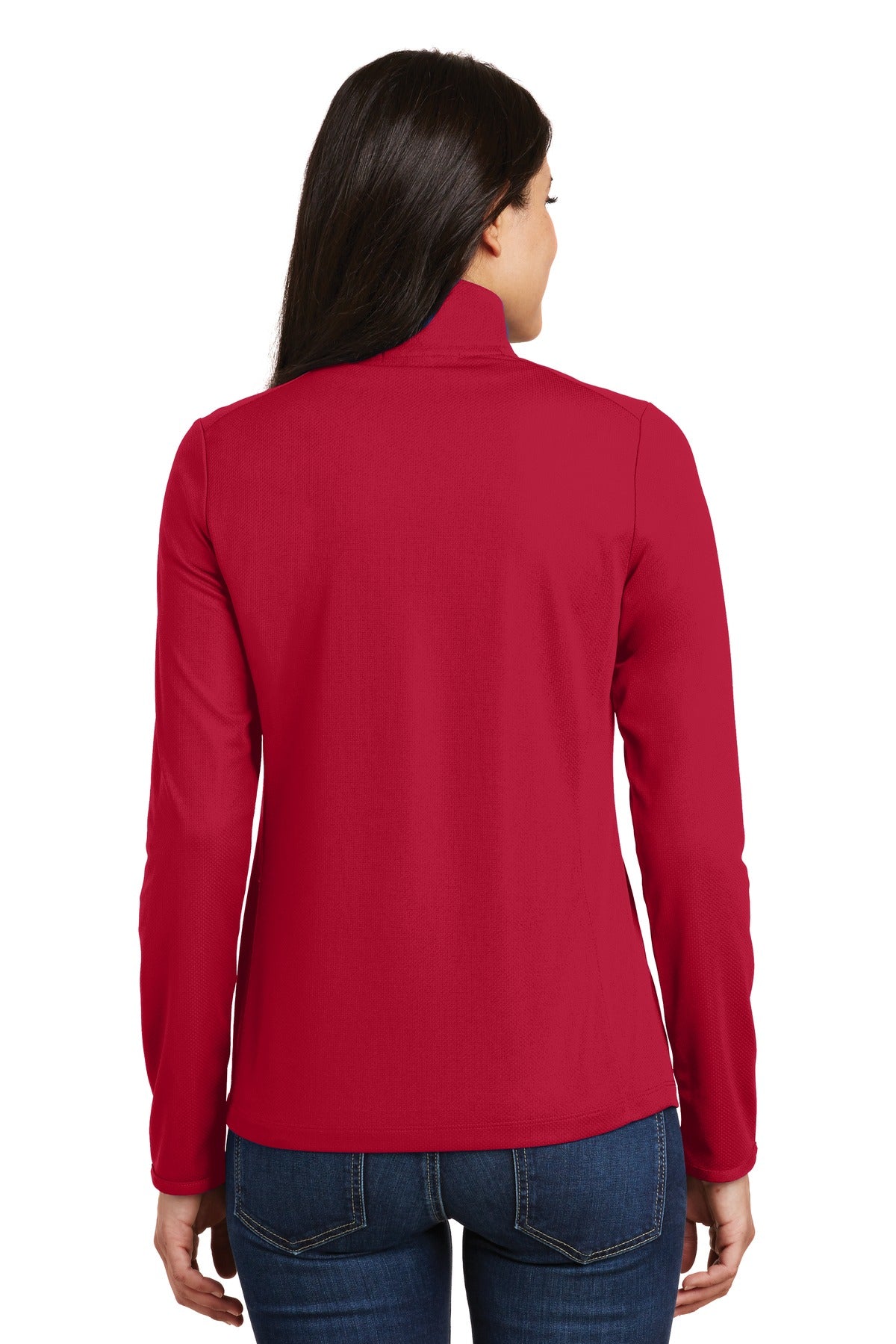 Port Authority® Women's Pinpoint Mesh 1/2-Zip