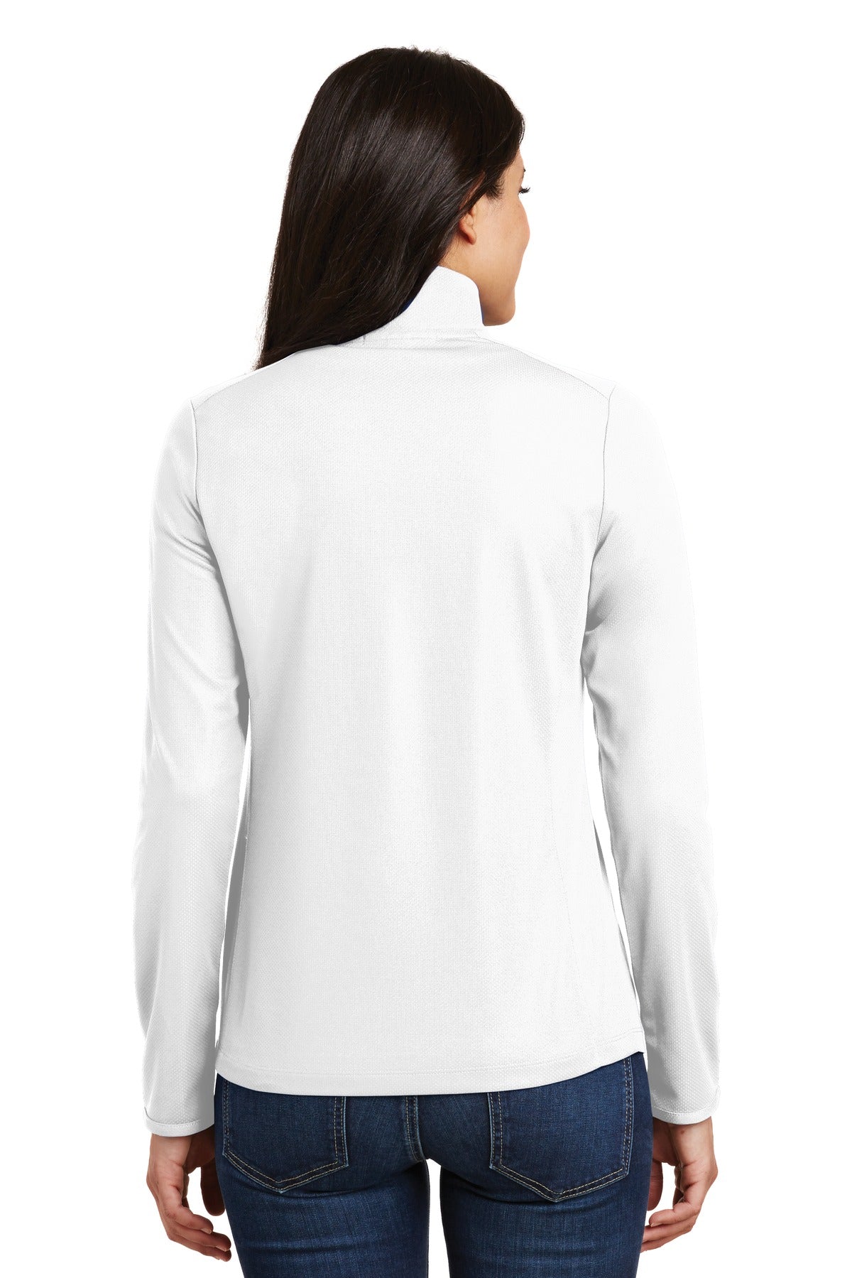 Port Authority® Women's Pinpoint Mesh 1/2-Zip