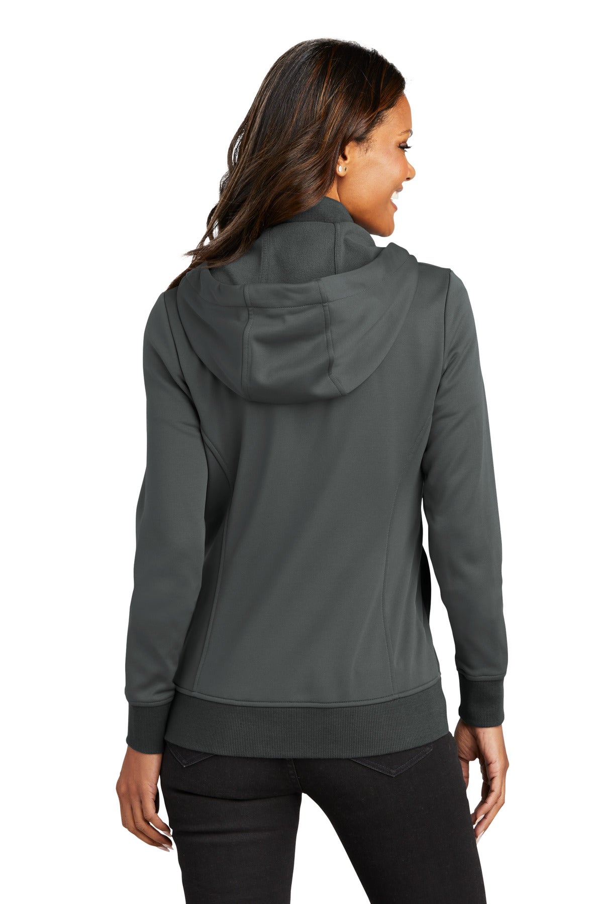 Port Authority® Women's Smooth Fleece Hooded Jacket