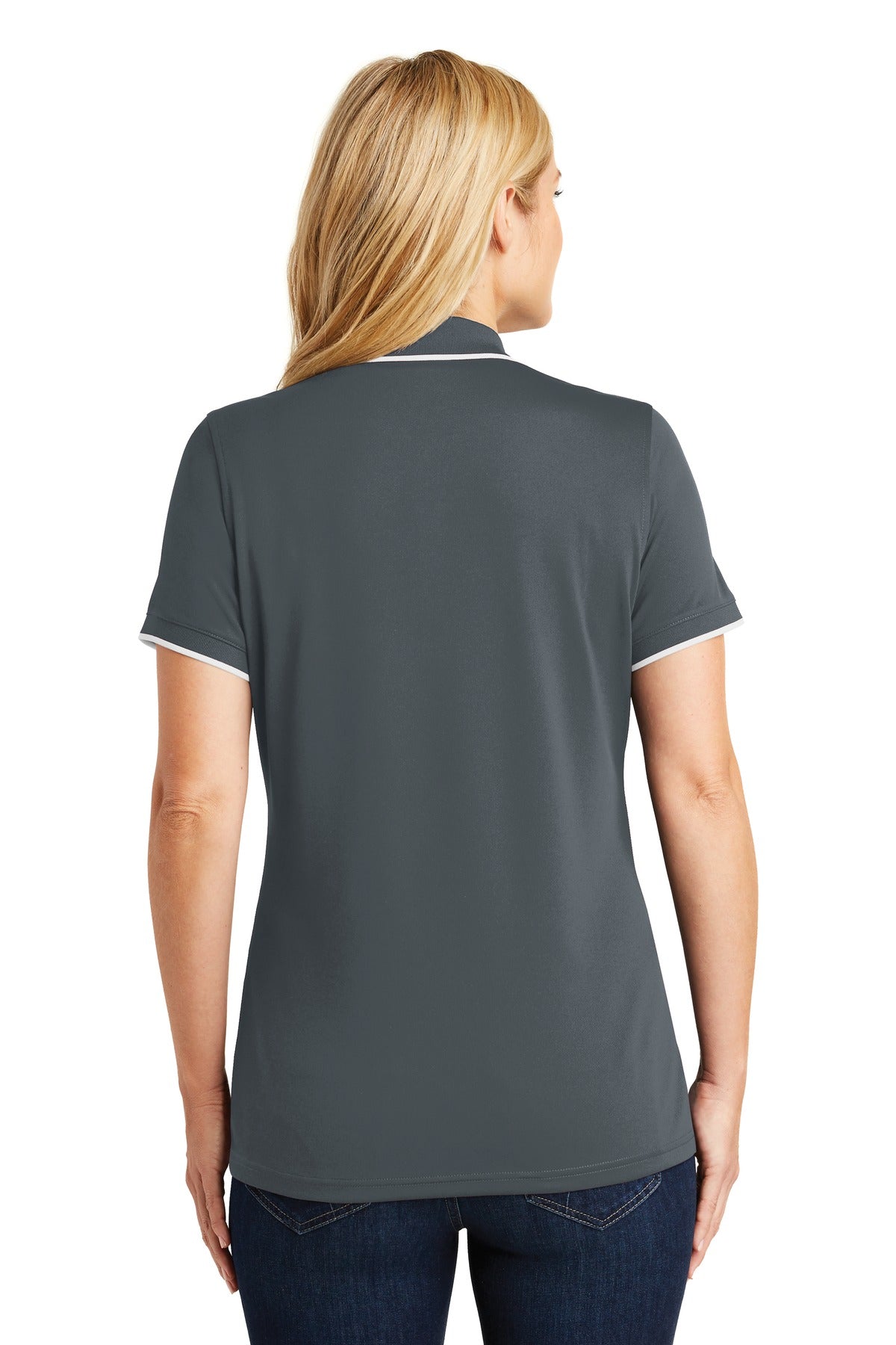 Port Authority® Women's Dry Zone® UV Micro-Mesh Tipped Polo