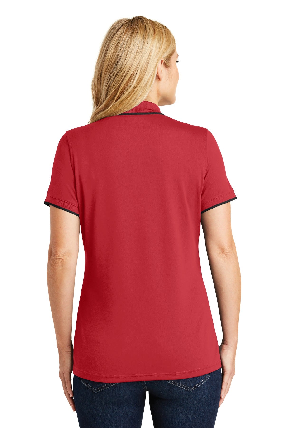 Port Authority® Women's Dry Zone® UV Micro-Mesh Tipped Polo