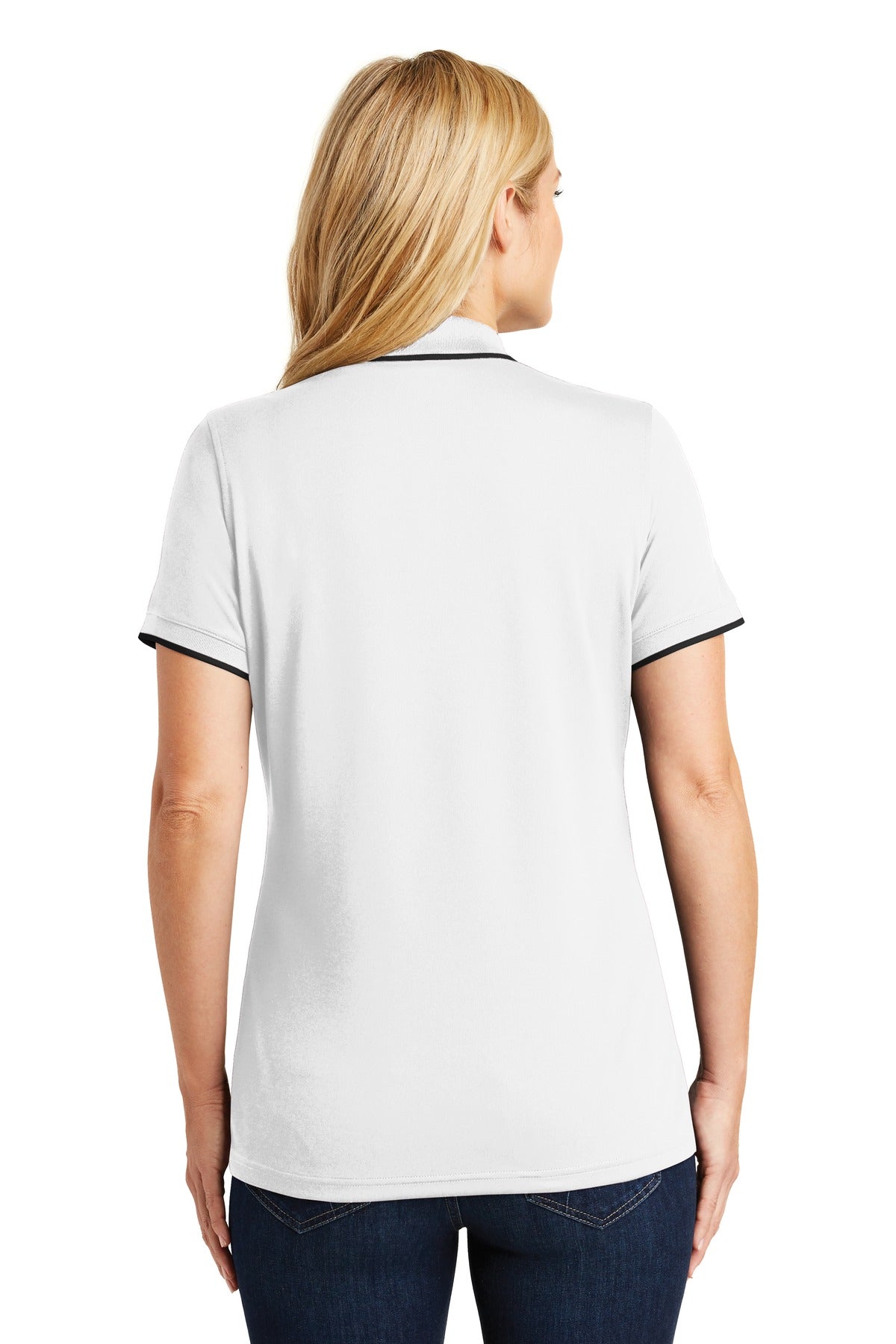 Port Authority® Women's Dry Zone® UV Micro-Mesh Tipped Polo