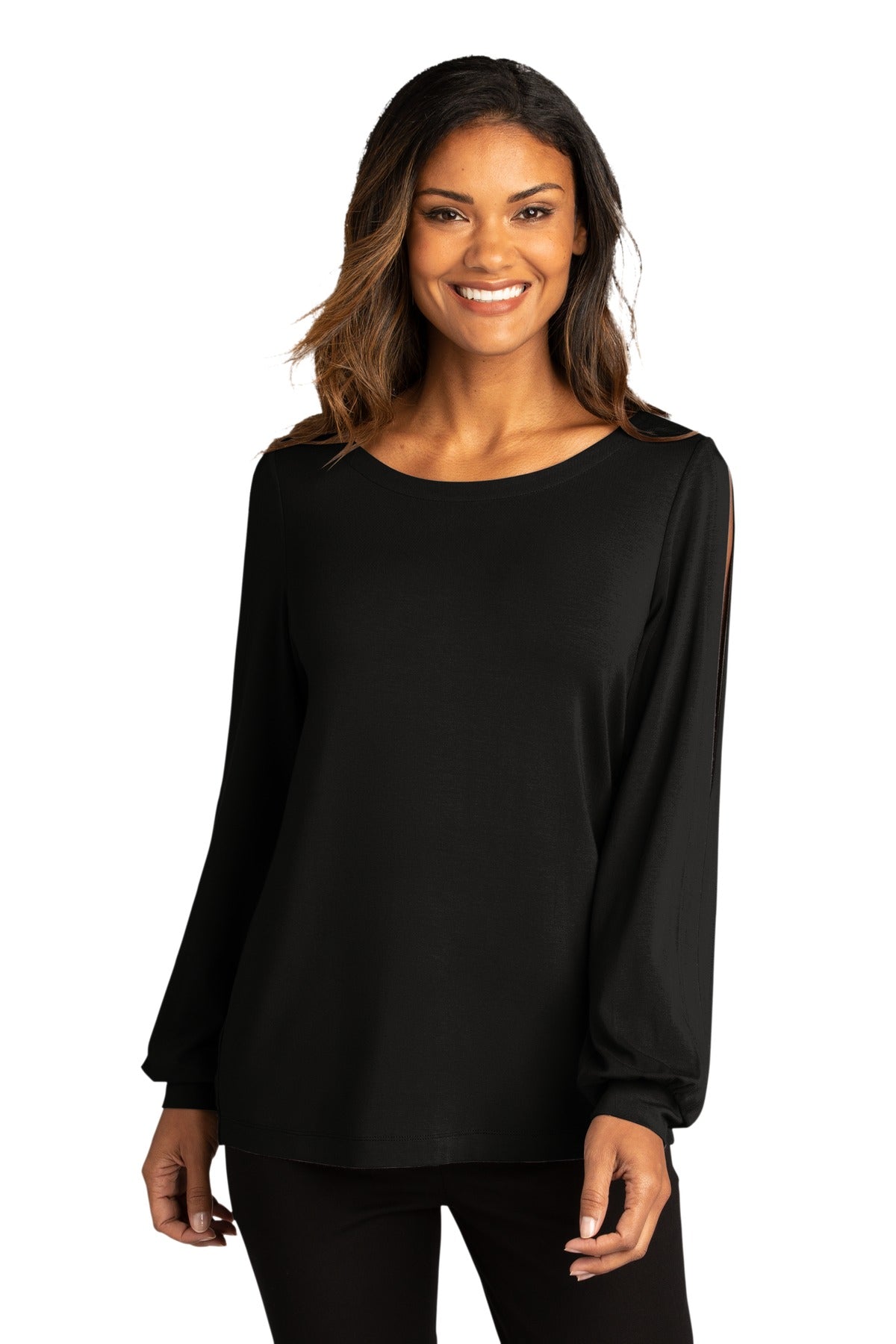 Port Authority® Women's Luxe Knit Jewel Neck Top
