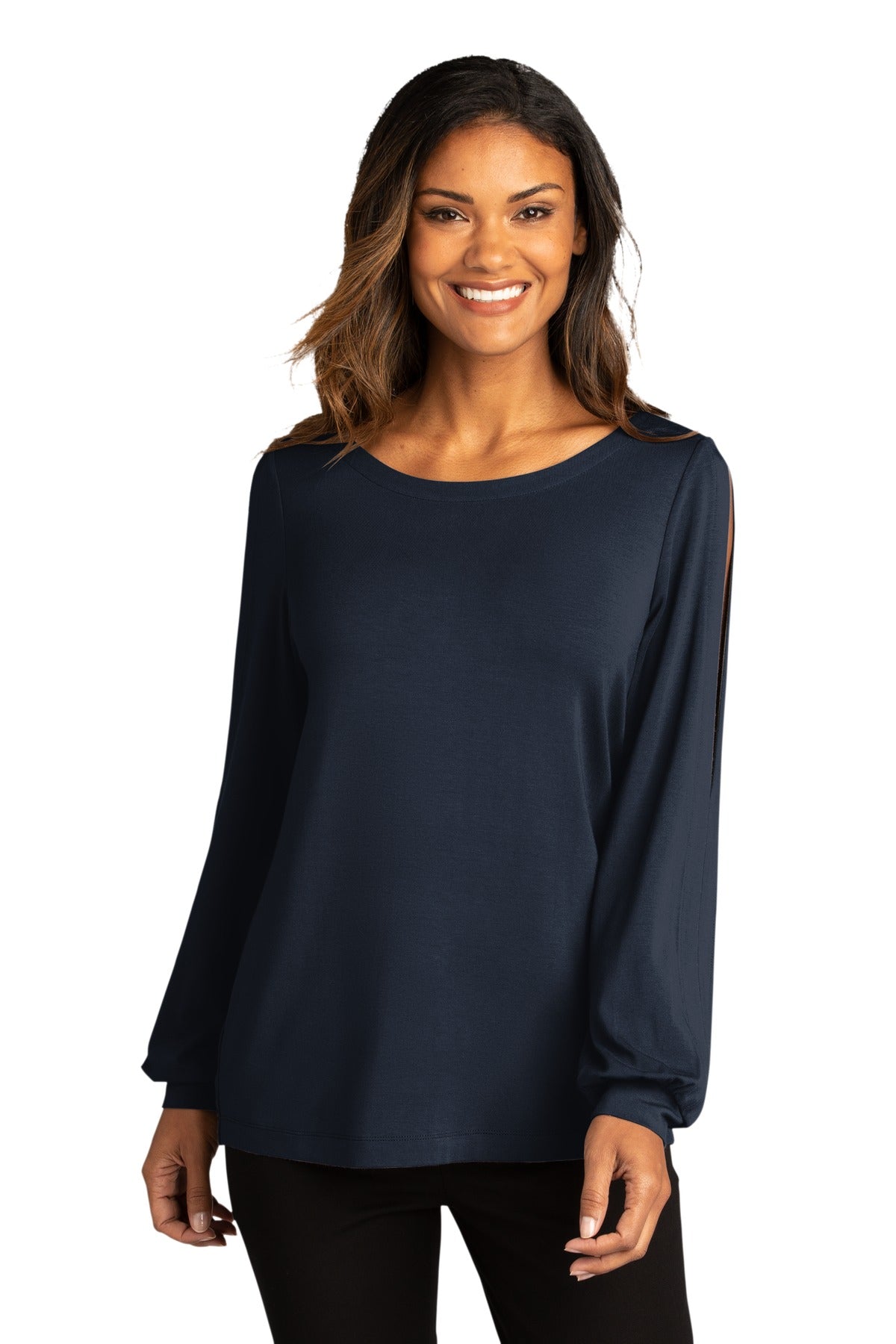 Port Authority® Women's Luxe Knit Jewel Neck Top