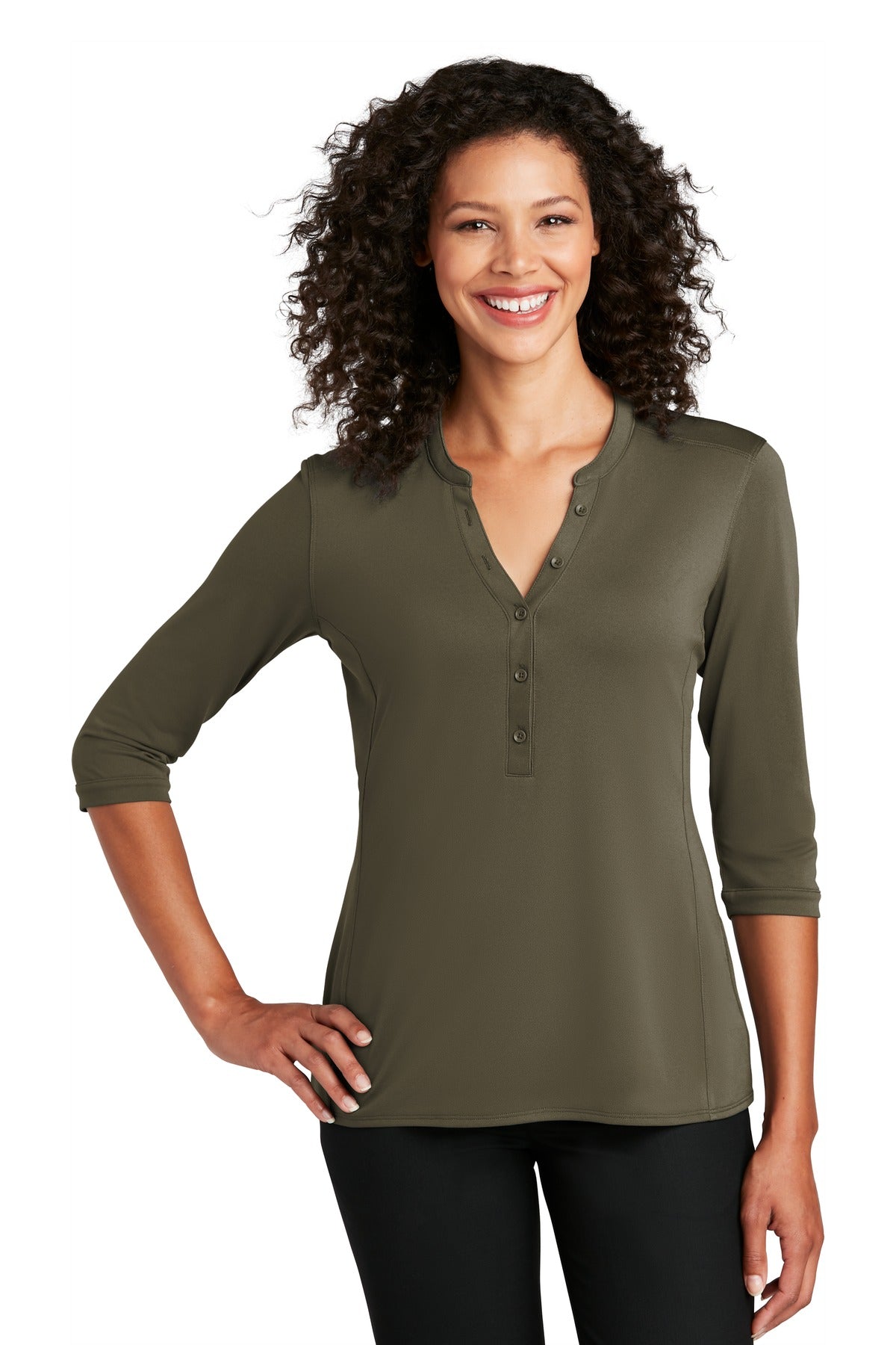 Port Authority® Women's UV Choice Pique Henley