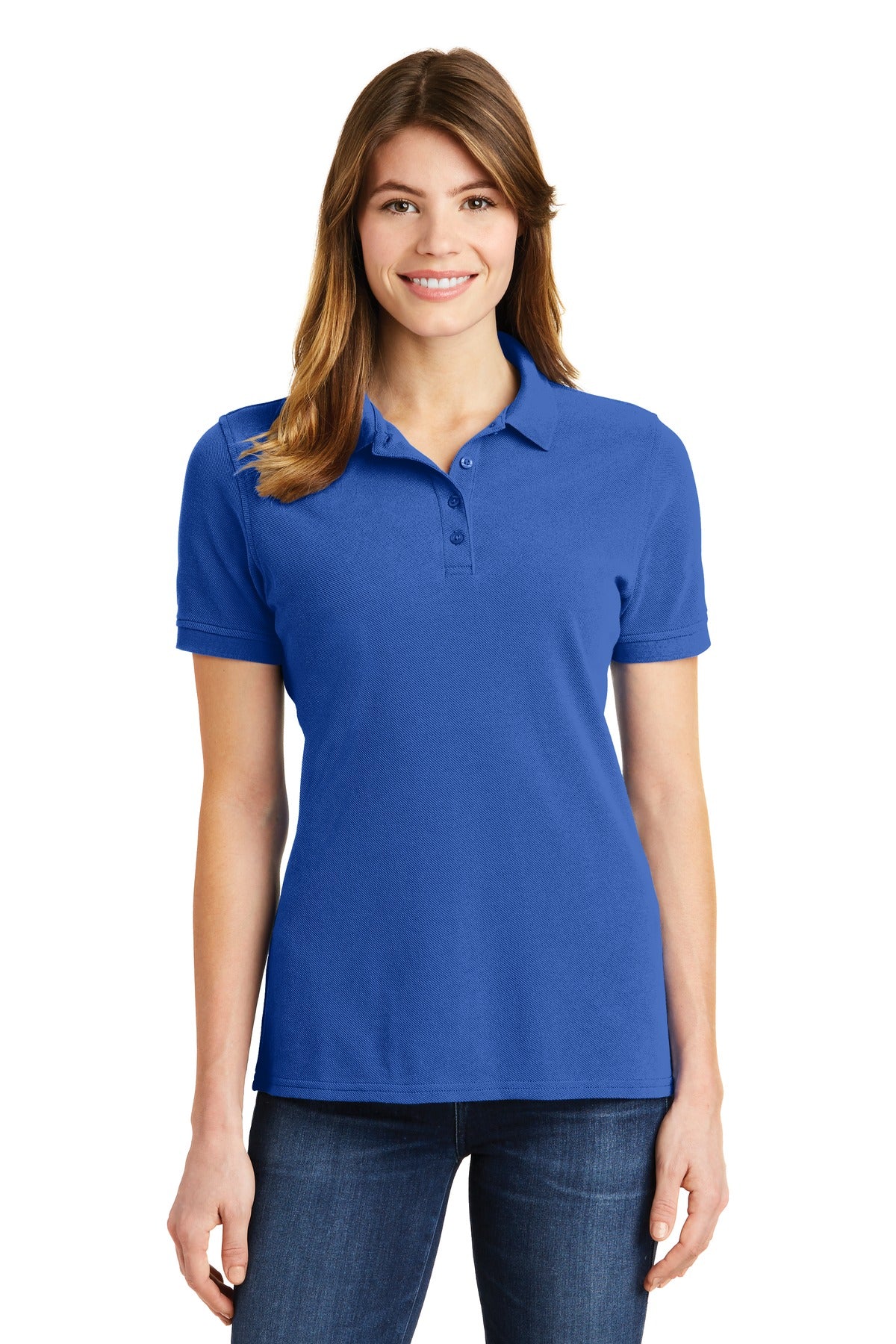 Port & Company® Ladies Combed Ring Spun Pique Polo