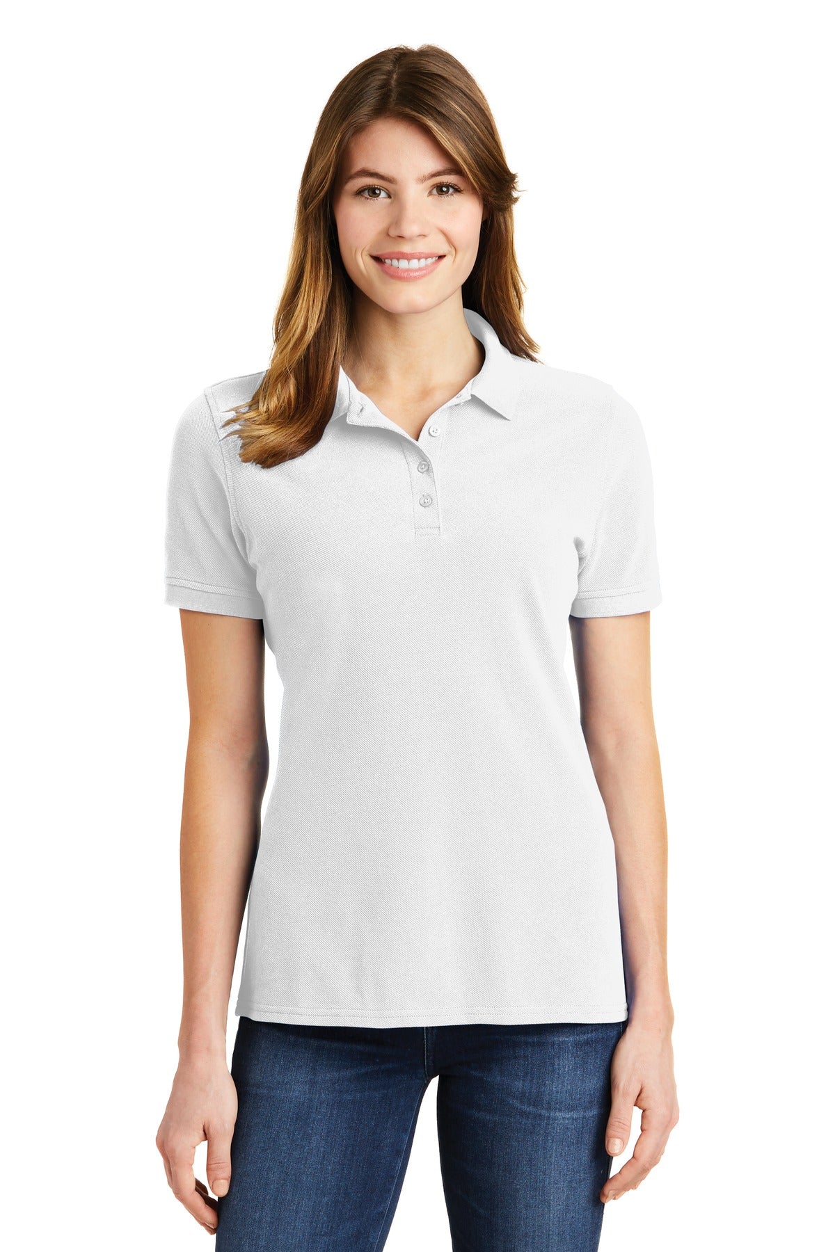 Port & Company® Ladies Combed Ring Spun Pique Polo