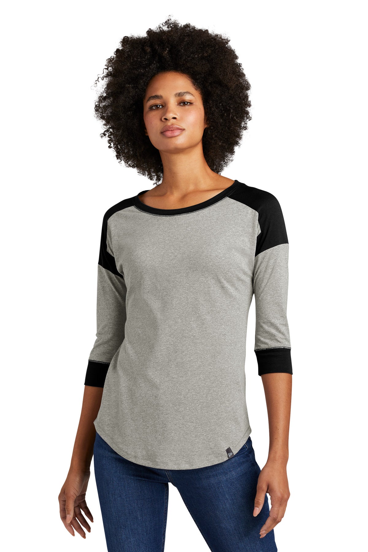 New Era® Women's Heritage Blend 3/4-Sleeve Baseball Raglan Tee