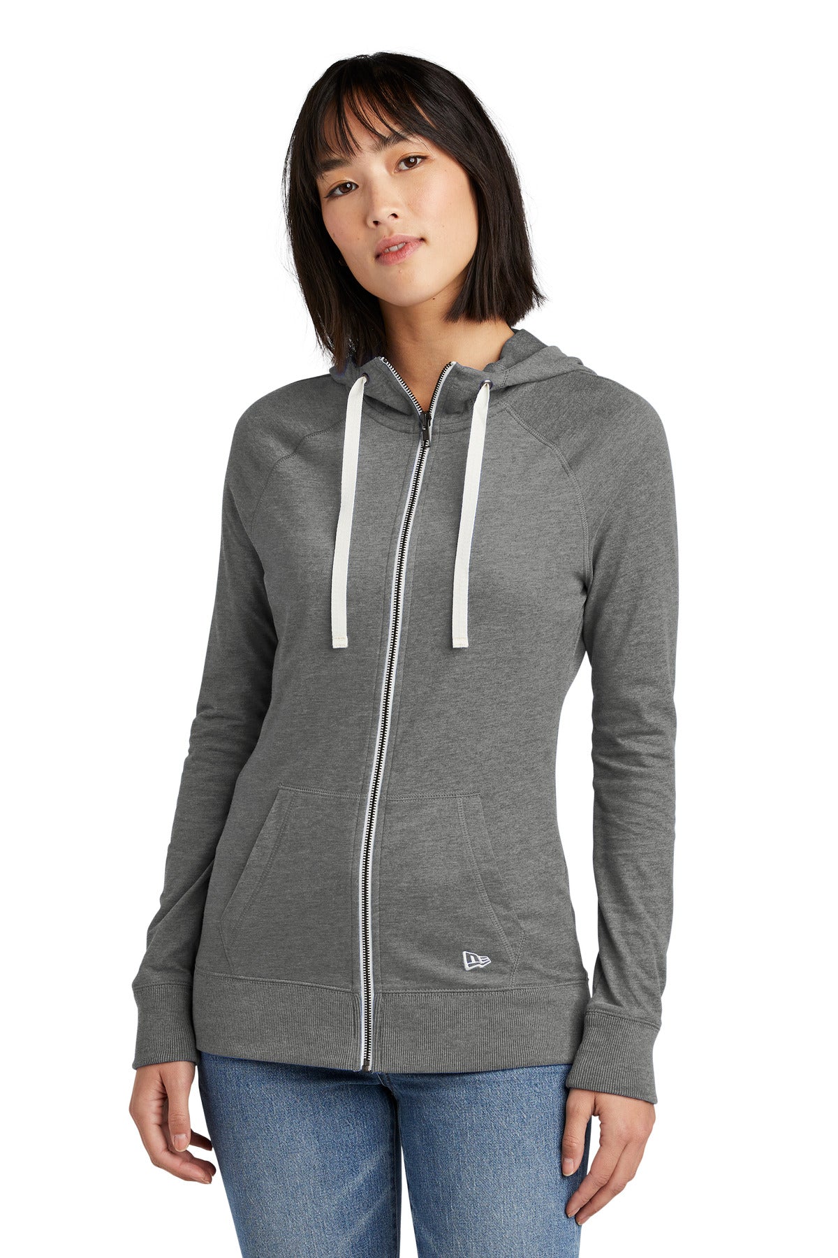New Era® Women's Sueded Cotton Blend Full-Zip Hoodie