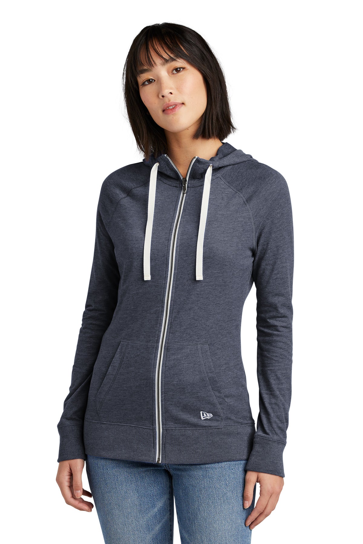 New Era® Women's Sueded Cotton Blend Full-Zip Hoodie