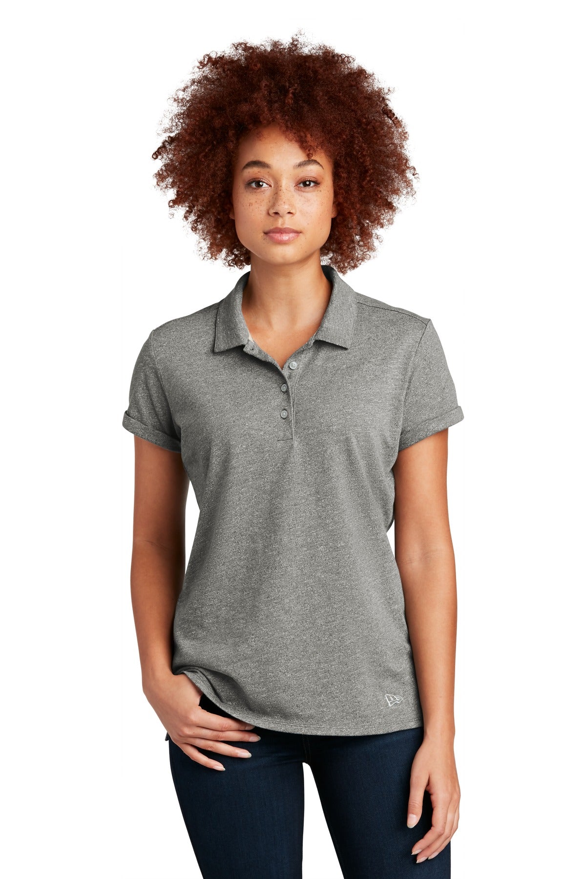 New Era® Women's Slub Twist Polo